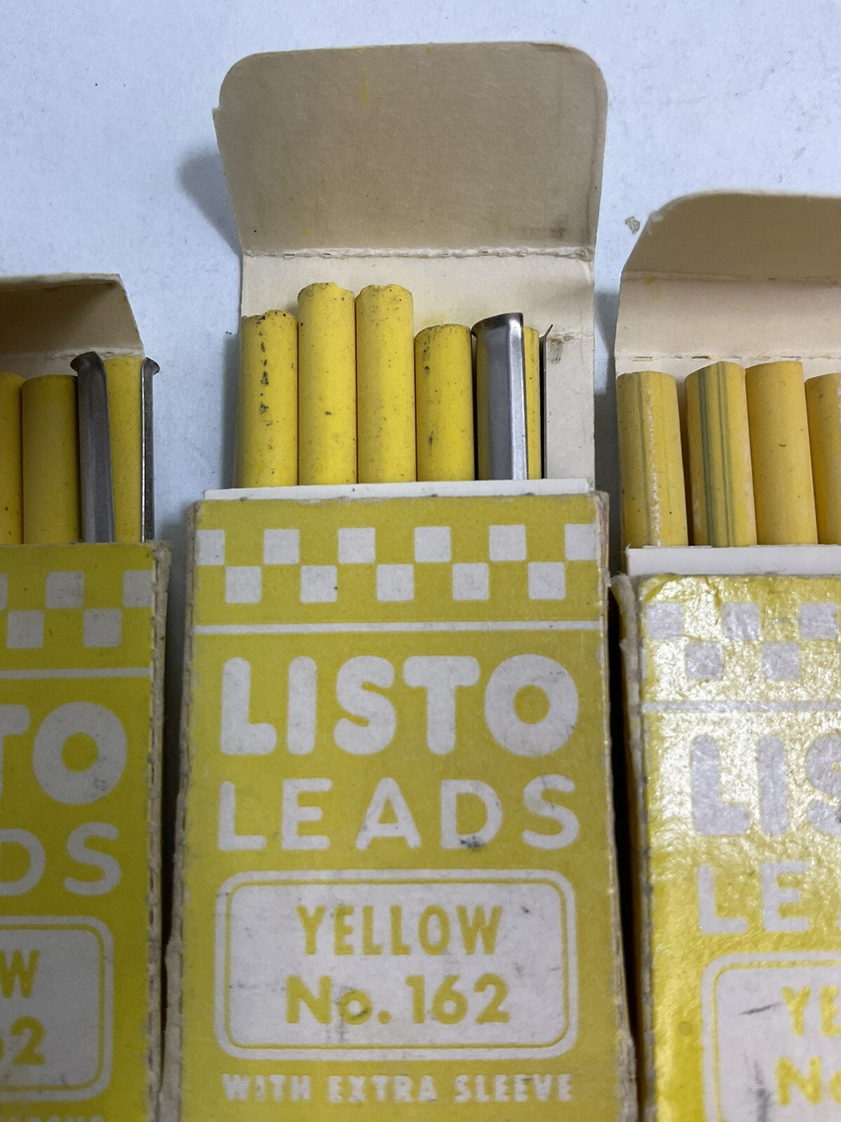 Listo Yellow Leads No 162 Vintage Lot Of 5 FoundArtShopCom