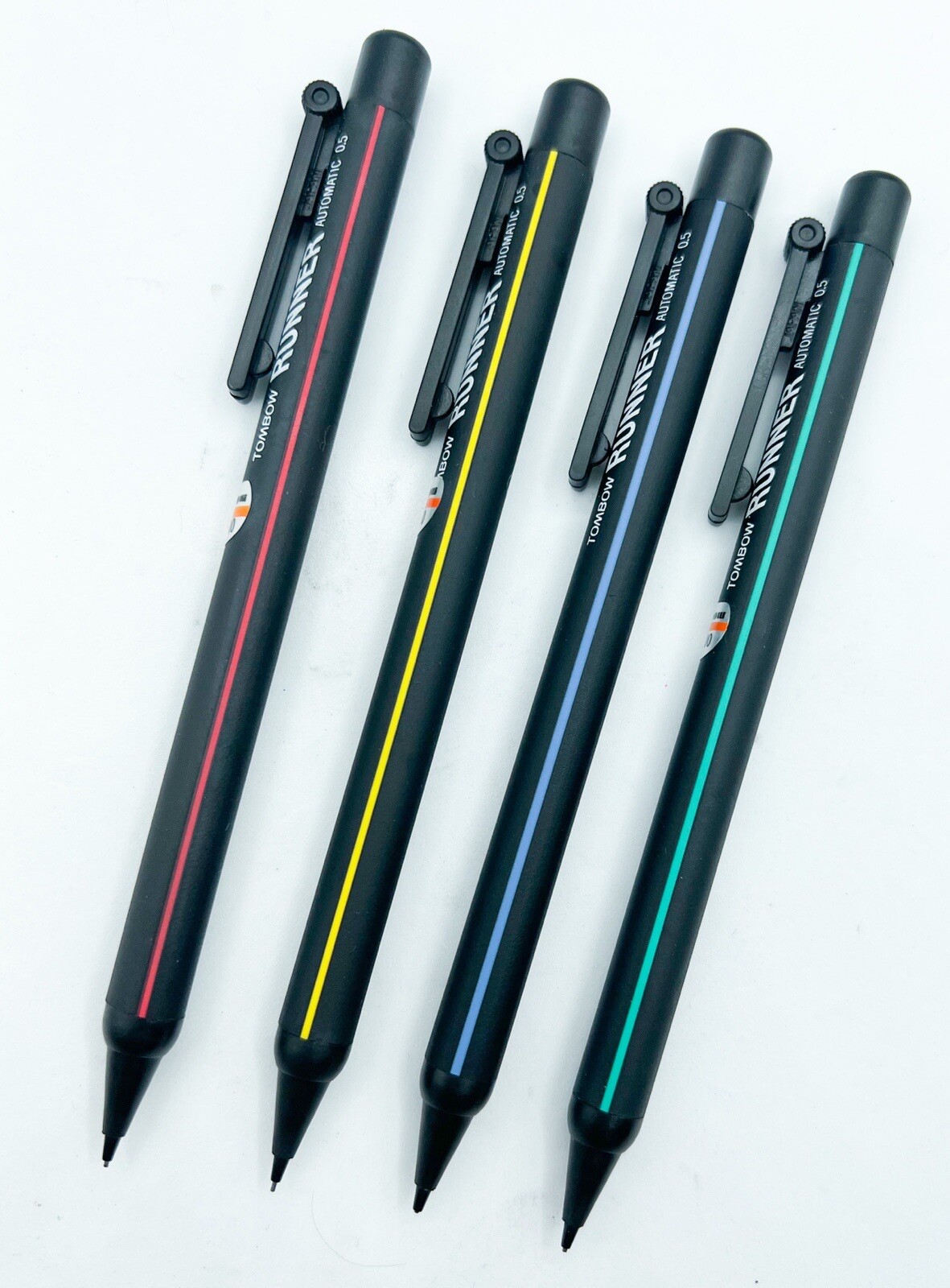 New Tombow Runner Mechanical Pencil 0.5 mm SH-300JR auto feed Leading 4pcs Set