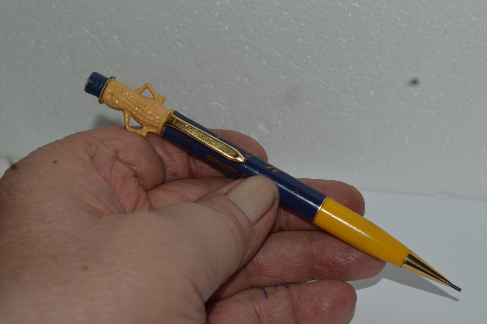 Planters Mr. Peanut Mechanical Pencil 1.1mm Red Barrel Made In USA Circa 1960’s