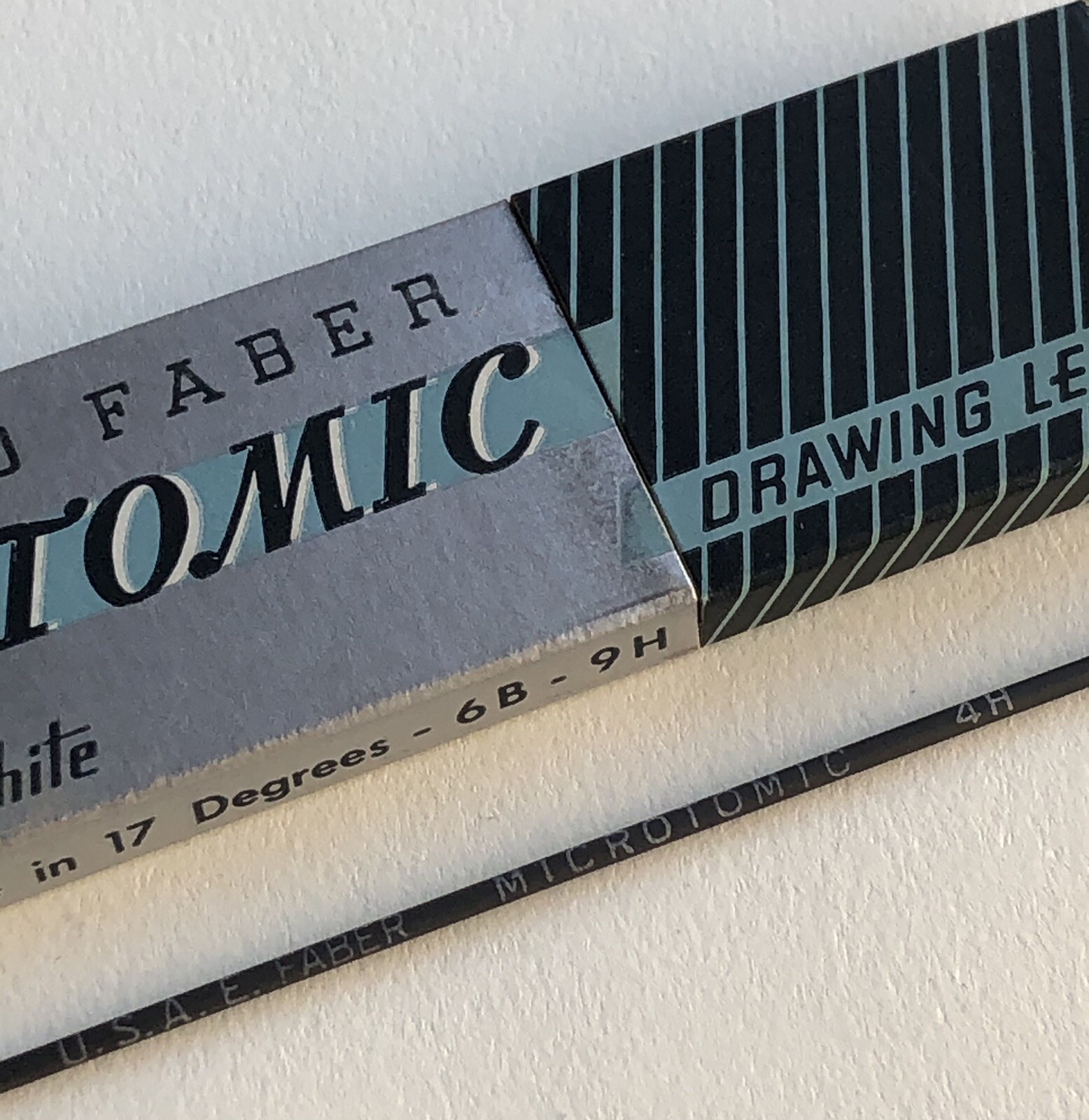 Vintage Eberhard Faber Microtomic 6100 4H 2mm Mechanical Artist Pencil 6pk Lead
