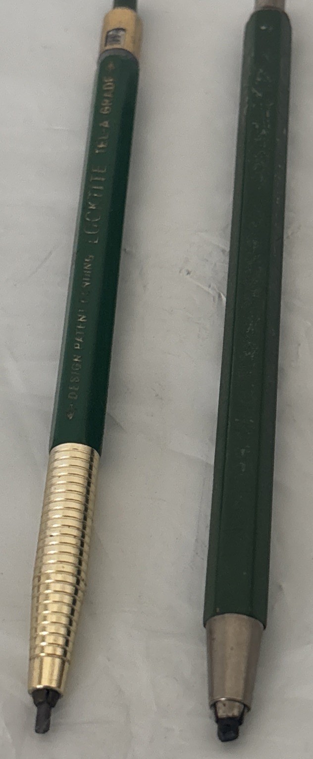 VTG A W FABER CASTELL LOCKTITE 9800SG USA & 9400 Germany – Drafting Pencils