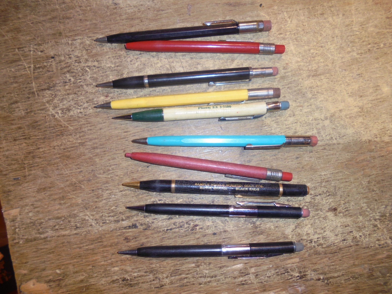 Vintage Scripto Mechanical Pencil Lot Of 10 ESTATE FIND