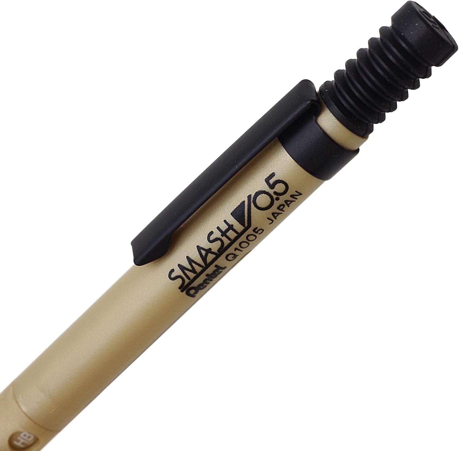 Kiji Shoji Pentel Mechanical Pencil Smash 0.5mm Q1005-XKS Champagne Gold L 0.5mm