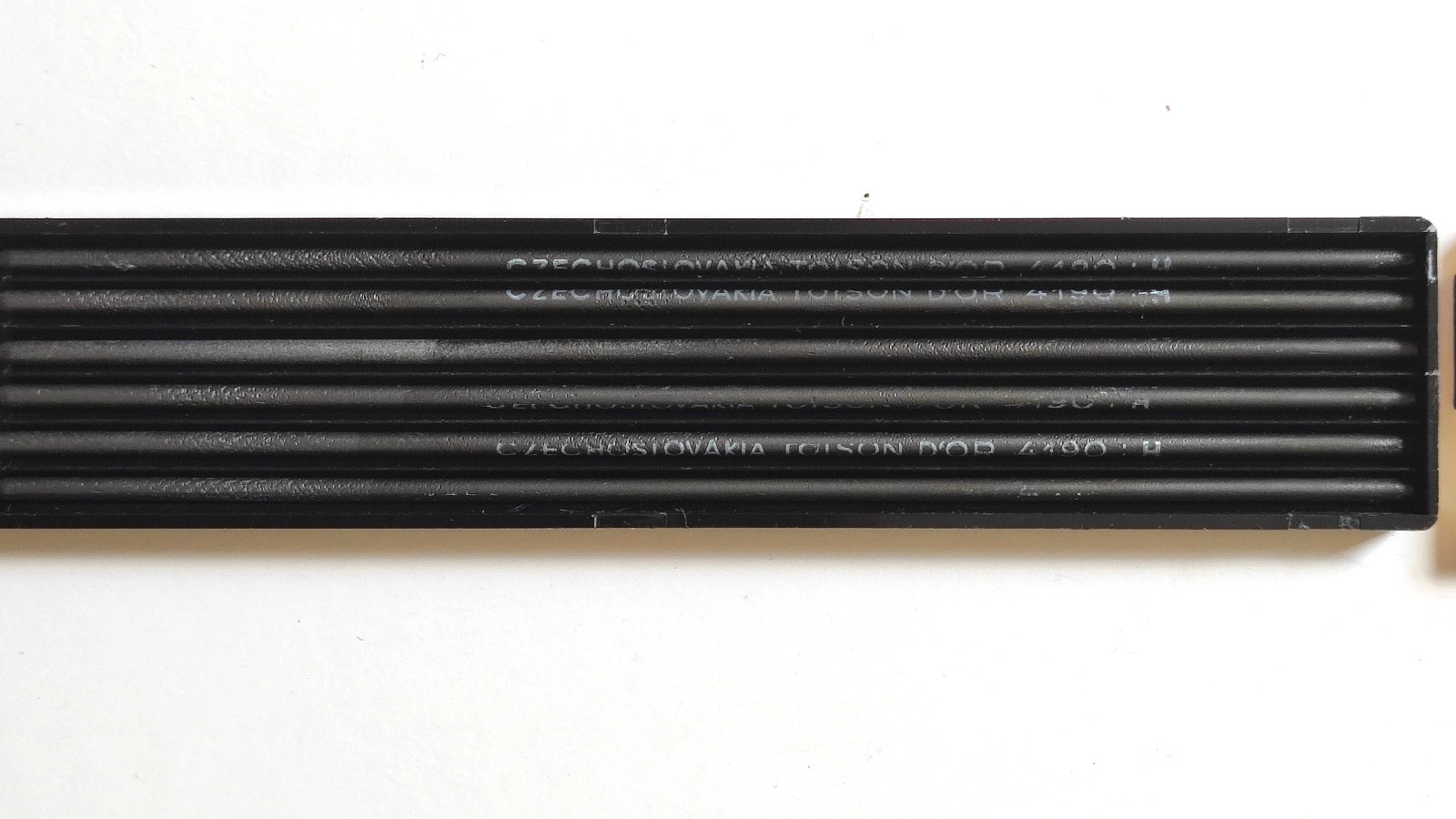 BOHEMIA WORKS Pencil Leads 4190 Set of 6 in 6 Plastic Boxes,Czechoslovakia 1970s