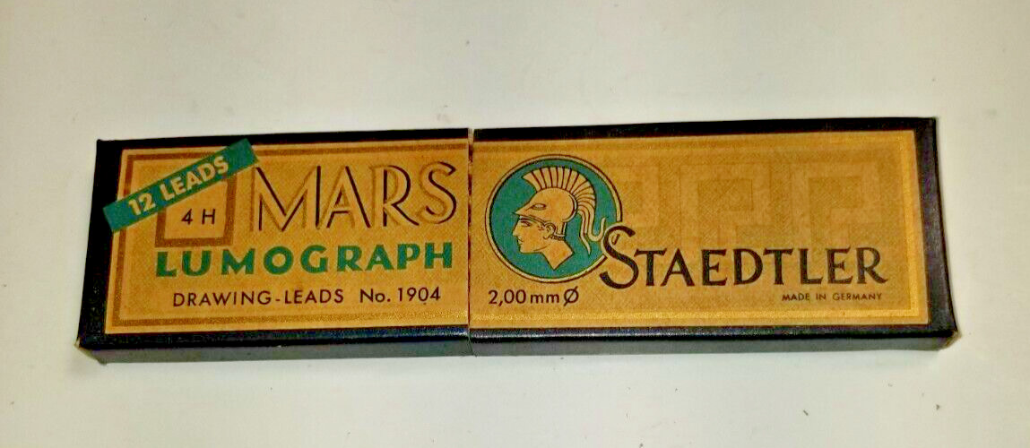 Vintage Mars, Lumograph Staedtler Drawing Leads #1904, 4H 2,00 mm