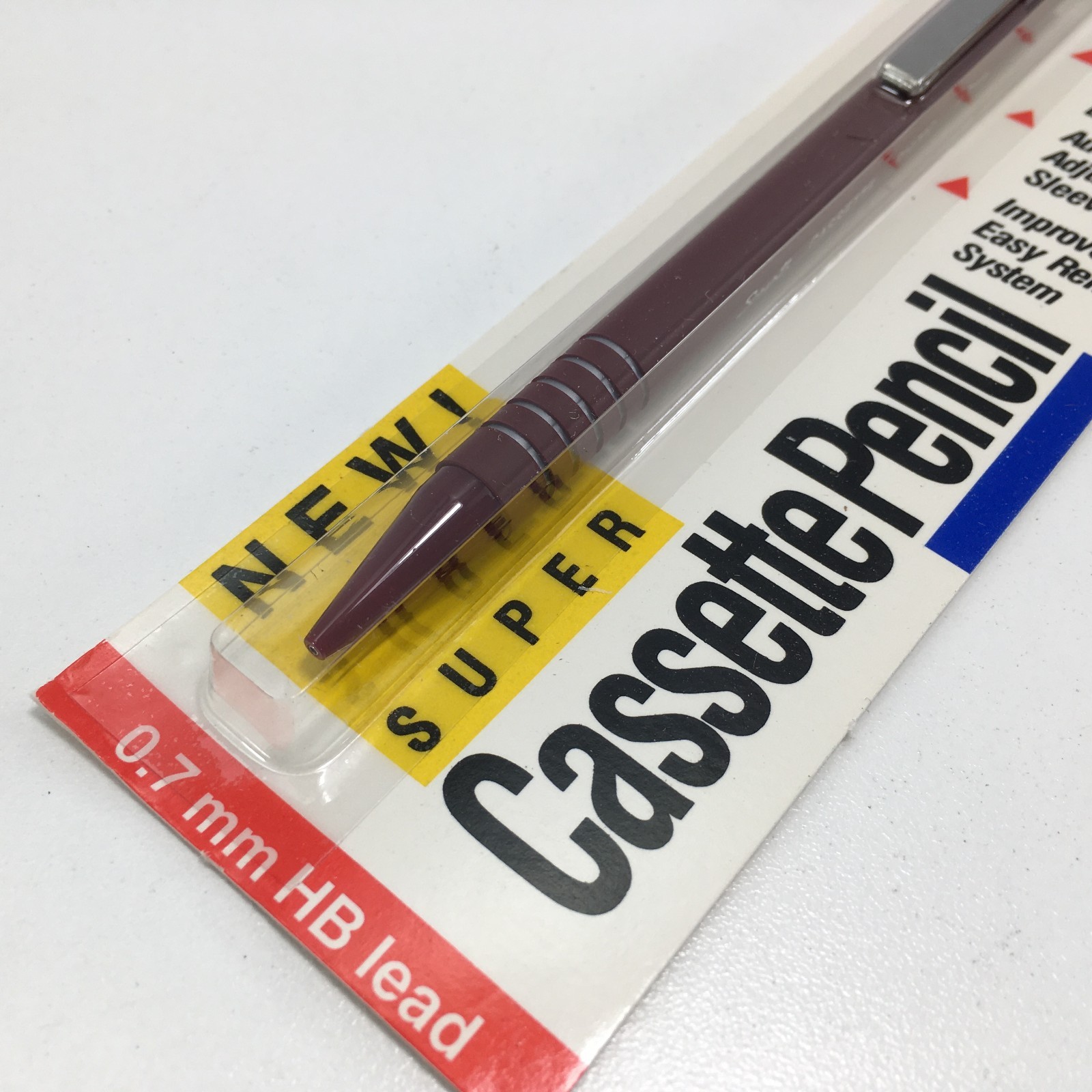 3-Pack 1990 Scripto Super Cassette Mechanical Pencil P1470C .7mm Lead Japan Red