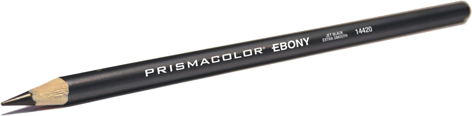 Prismacolor Ebony Graphite Drawing Pencils, 12 Count (Pack of 1), Multicolor