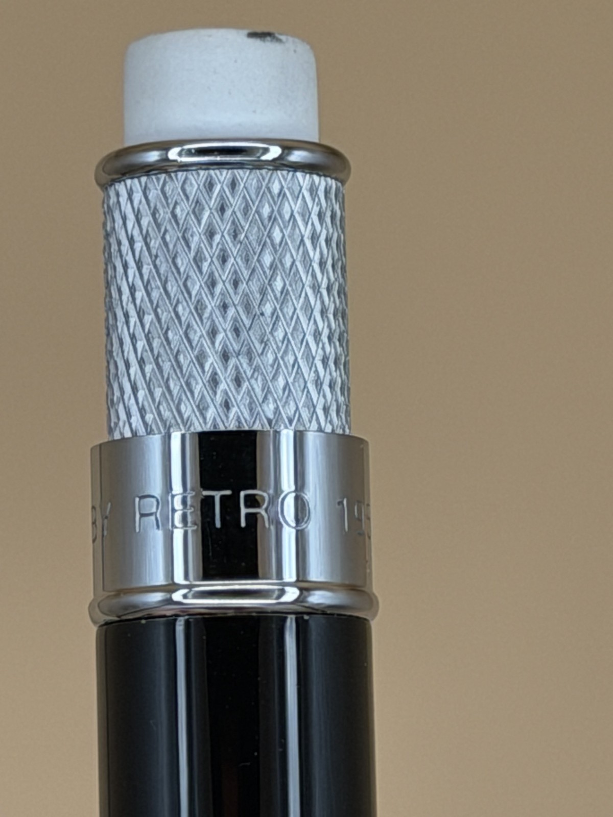 Retro 51 Tornado Black Lacquer 1.15mm Mechanical Pencil Chrome Works