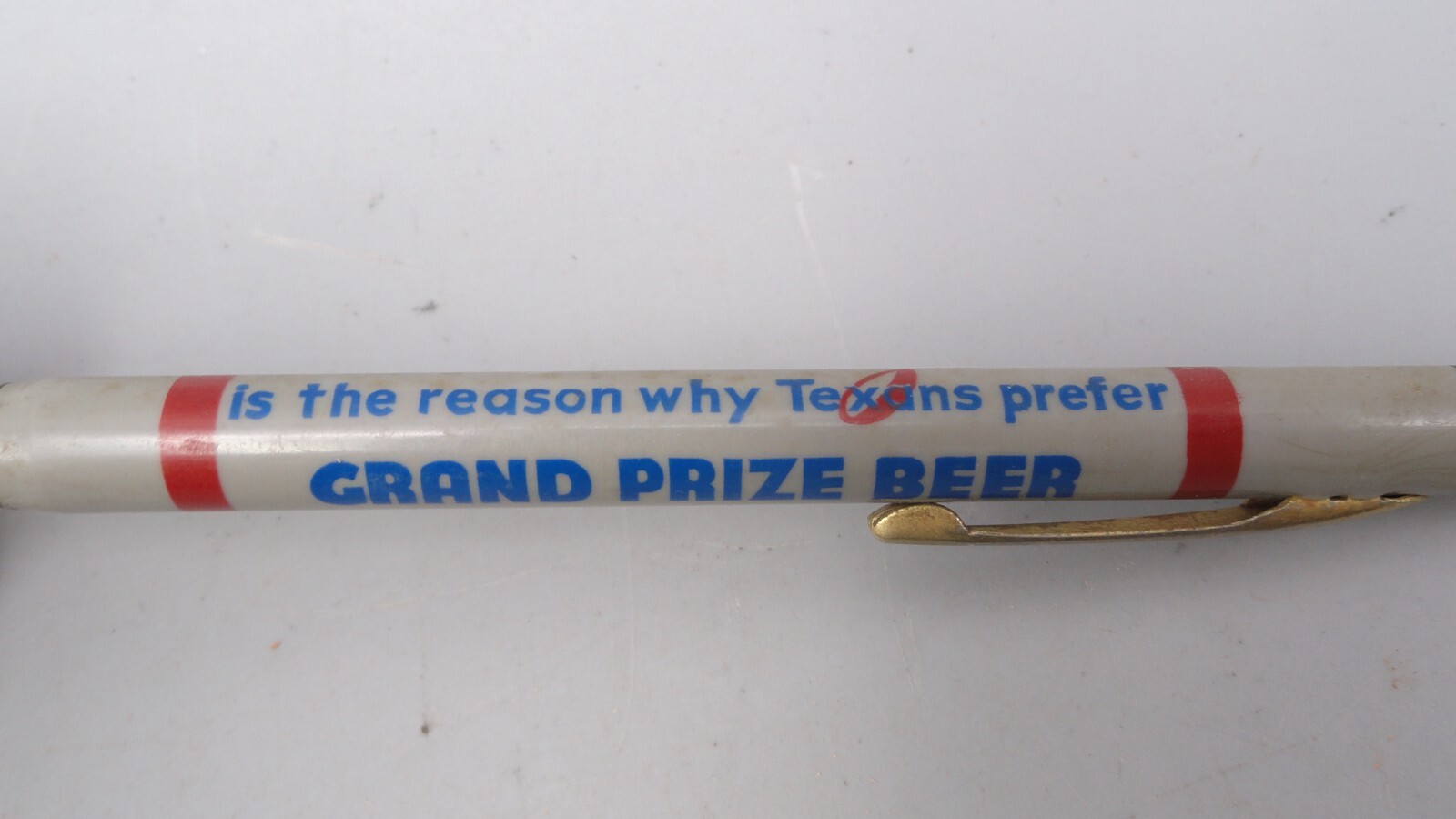 Vintage Texans Prefer Grand Prize Beer Pale Dry Mechanical Twist Pencil