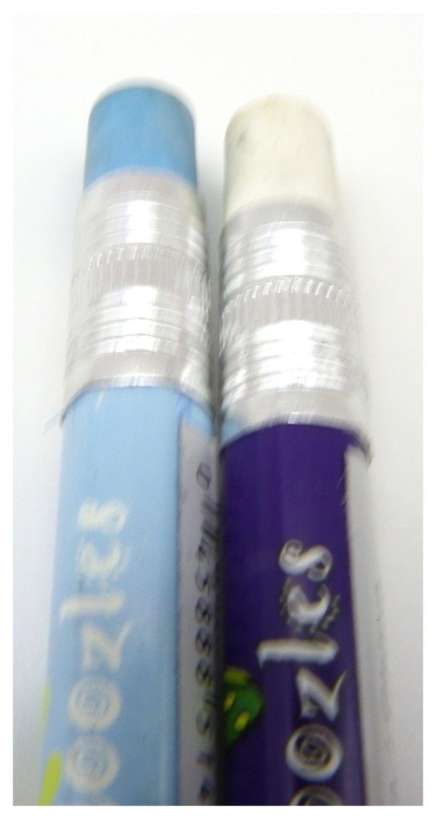 2X Vintage Zebra Cadoozle 0.7mm Mechanical Pencil Crayon Lot Robot UFO Graphic