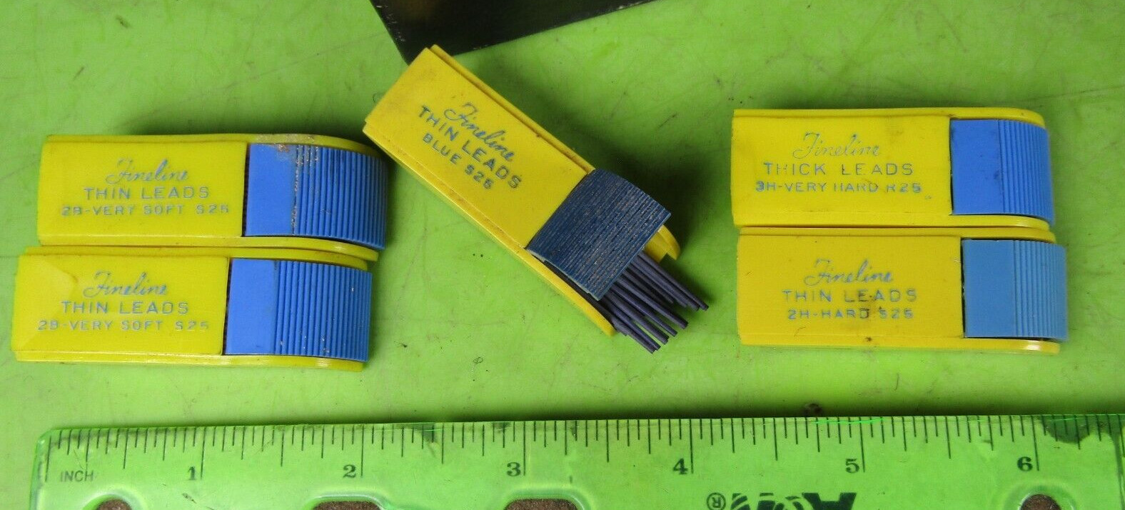 Fineline Mixed lot of 2H Hard 2B S25 Mechanical Pencil Leads 5 Boxes of 25 ~ 125
