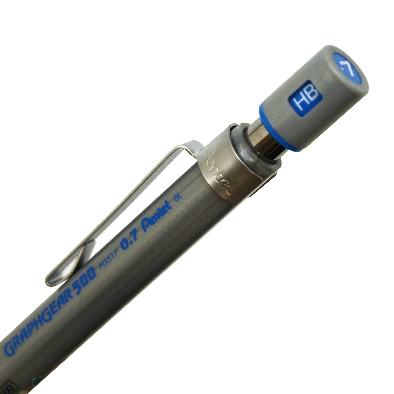 Graph Gear 500 Mechanical Pencil 0.7mm Silver Perfect for Drafting and Writing