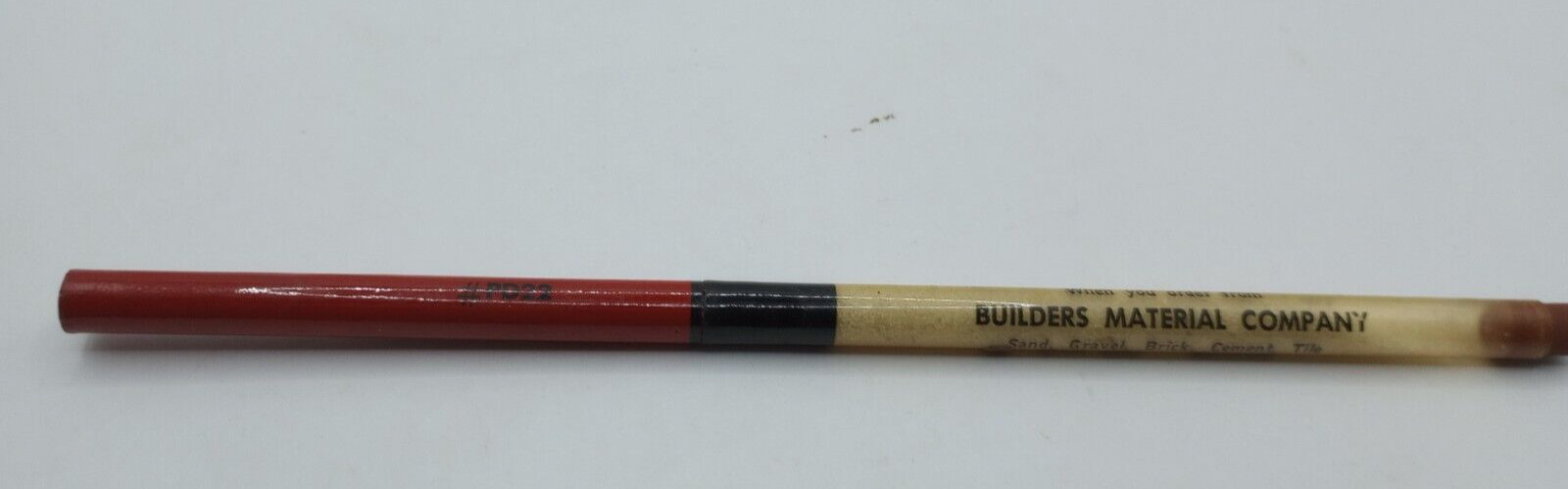 Vintage Builders Material Company Pencil With Sand Novelty #PD22