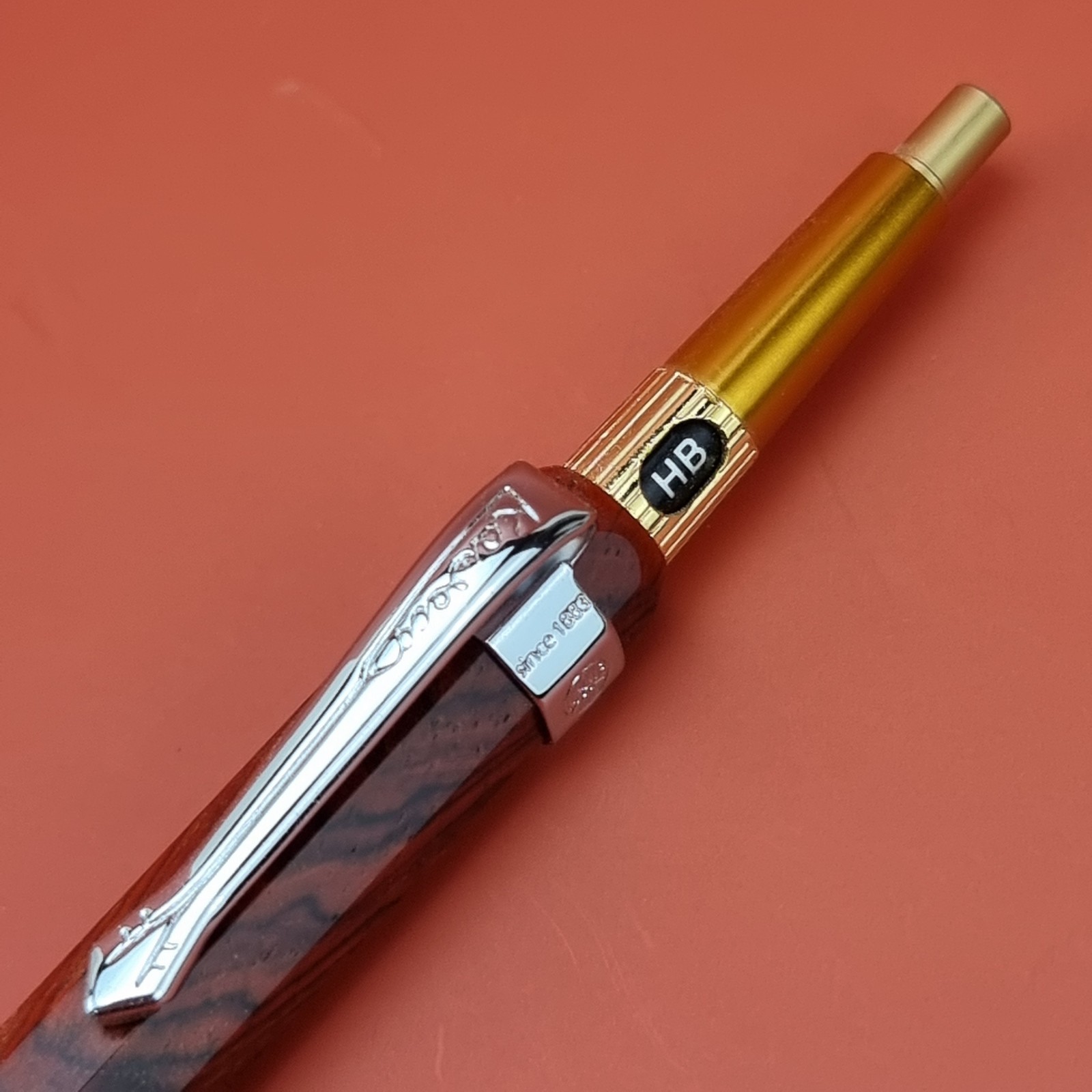 Hand Crafted Pentel PG5 Mechanical Pencil with Octagonal Wood Barrel