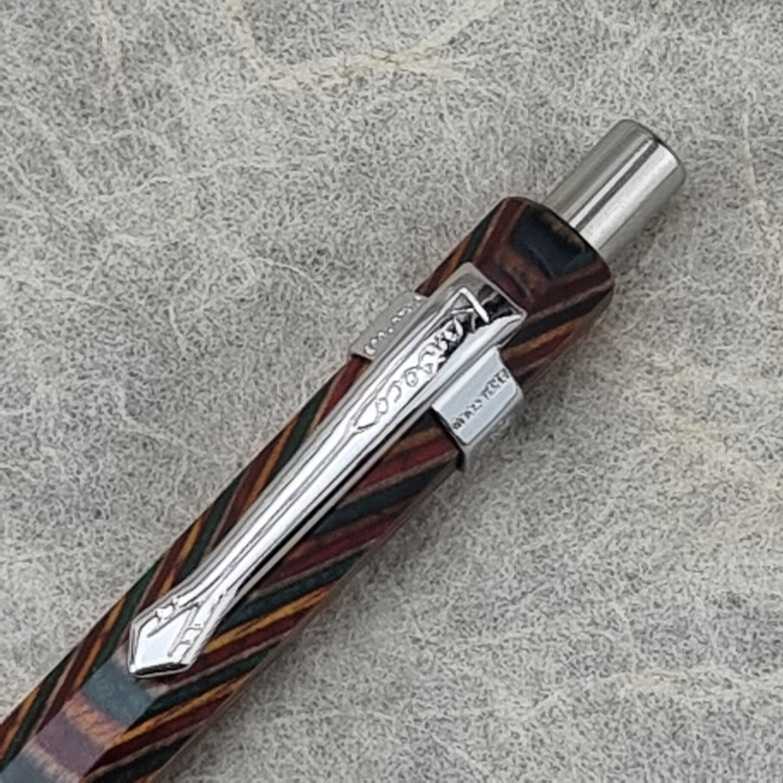 Hand Crafted Pentel P-205(0.5mm) Mechanical Pencil with Octagonal Wood Barrel