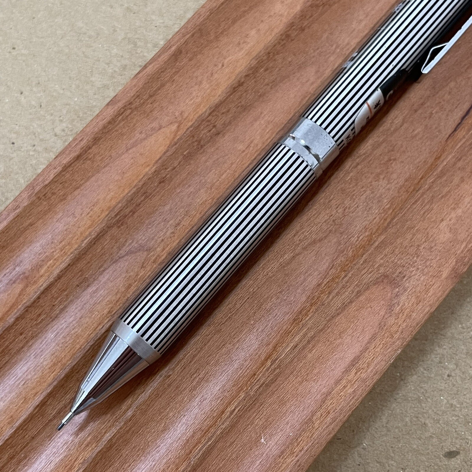 Kokuyo Mechanical Pencil Black Stripe Body Knock 0.5 mm Made in Japan