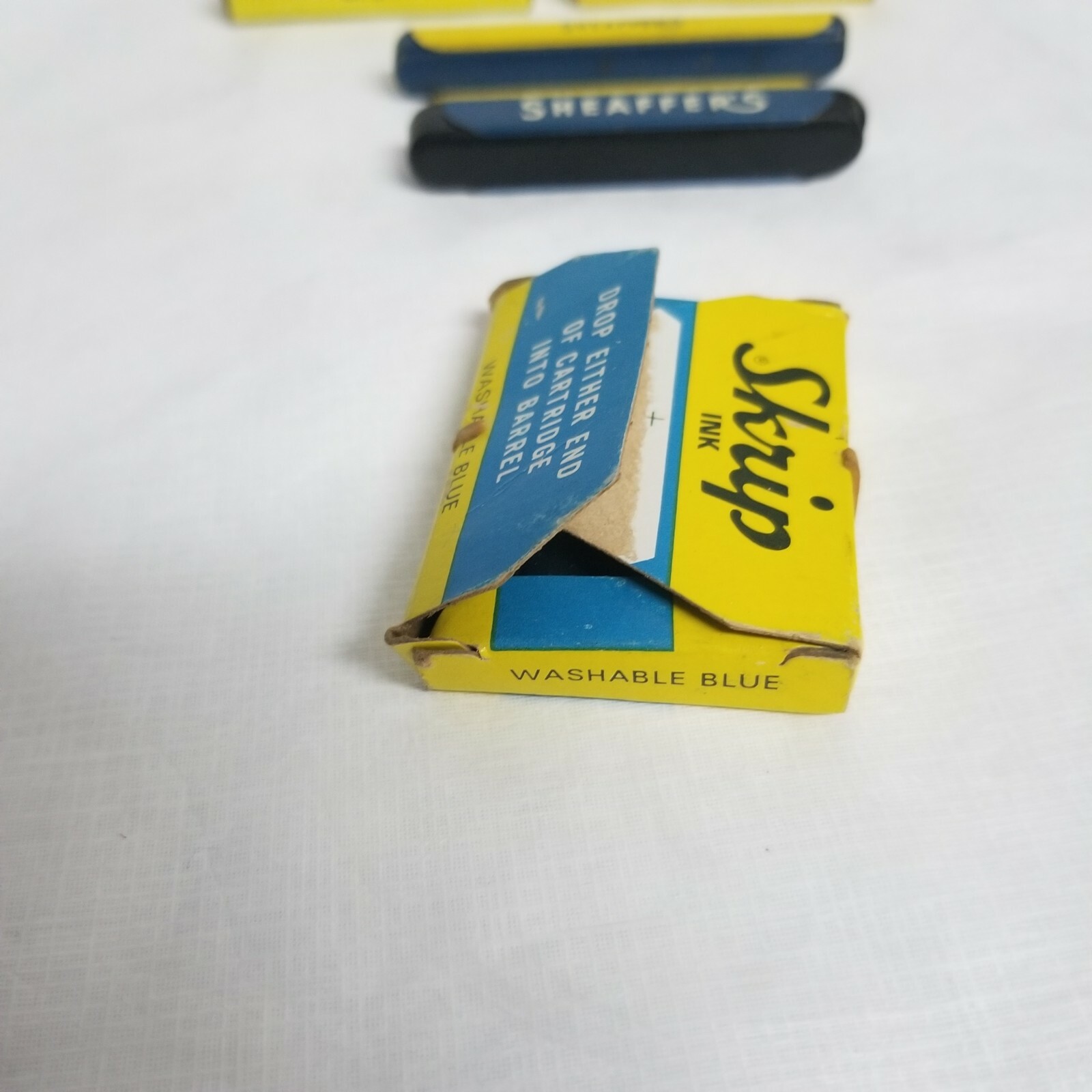 Lot of 5 Vintage Sheaffer’s Fineline Pencil Erasers, Leads, Ink Cartridges