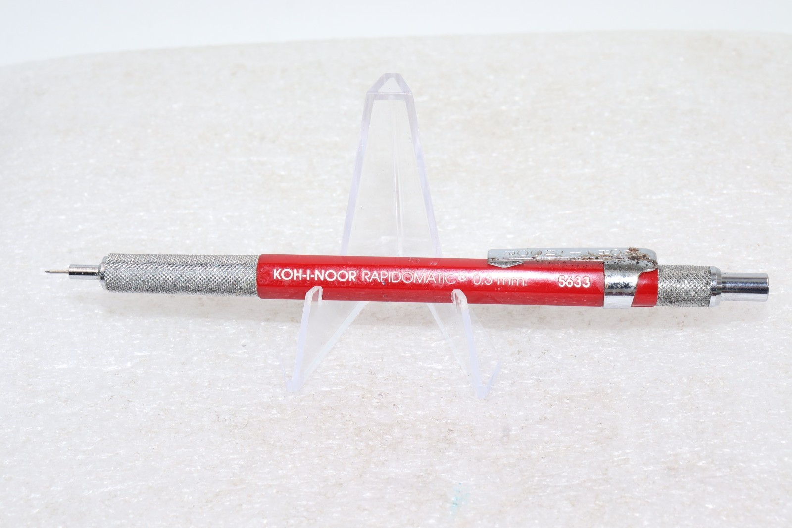 Vintage Koh-I-Noor Rapidomatic Red 5633 Mechanical Pencil 0.3mm Japan