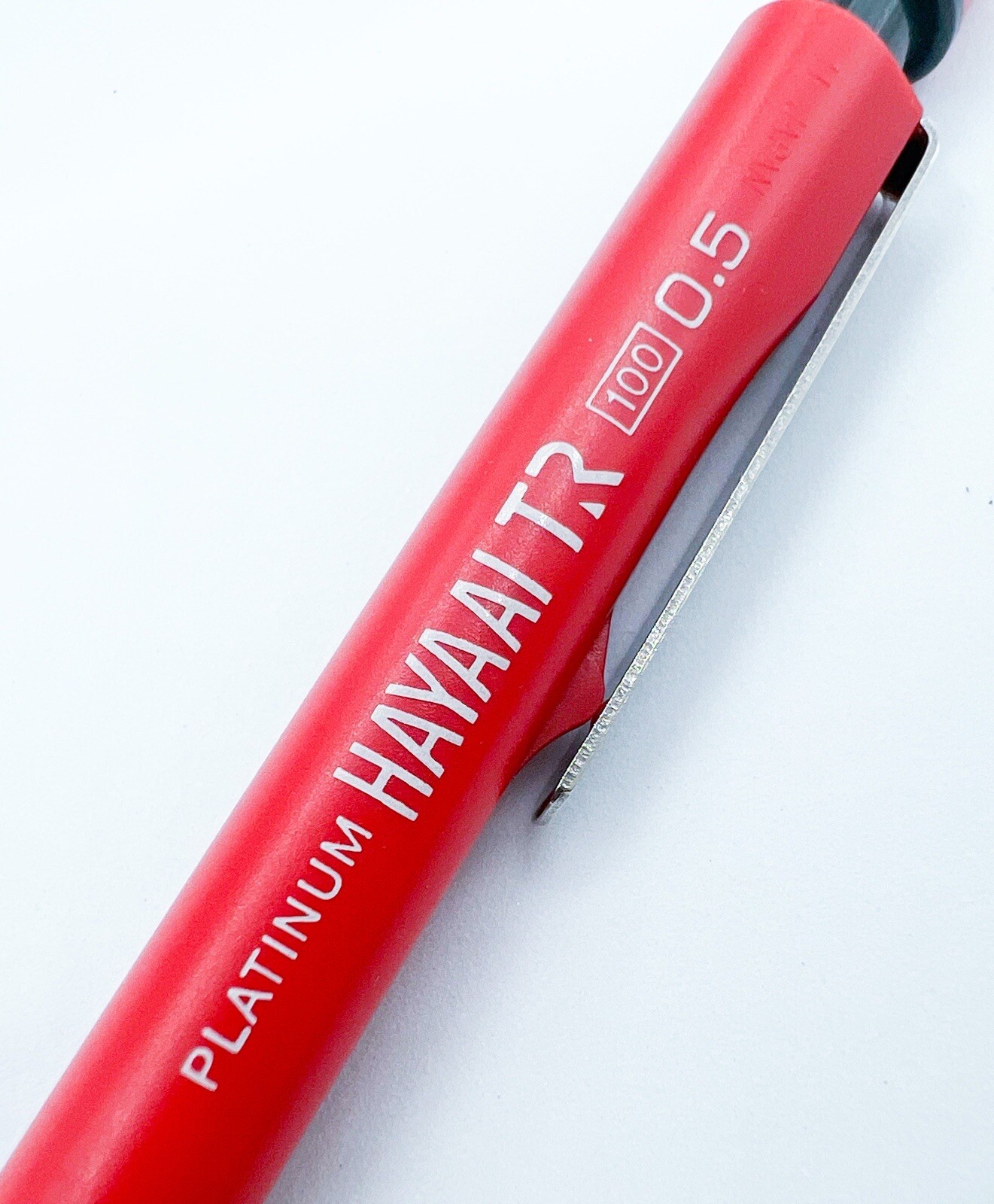 NOS platinum Hayaai Sleeve Push Back MECHANICAL PENCIL Sliding Sleeve Functional