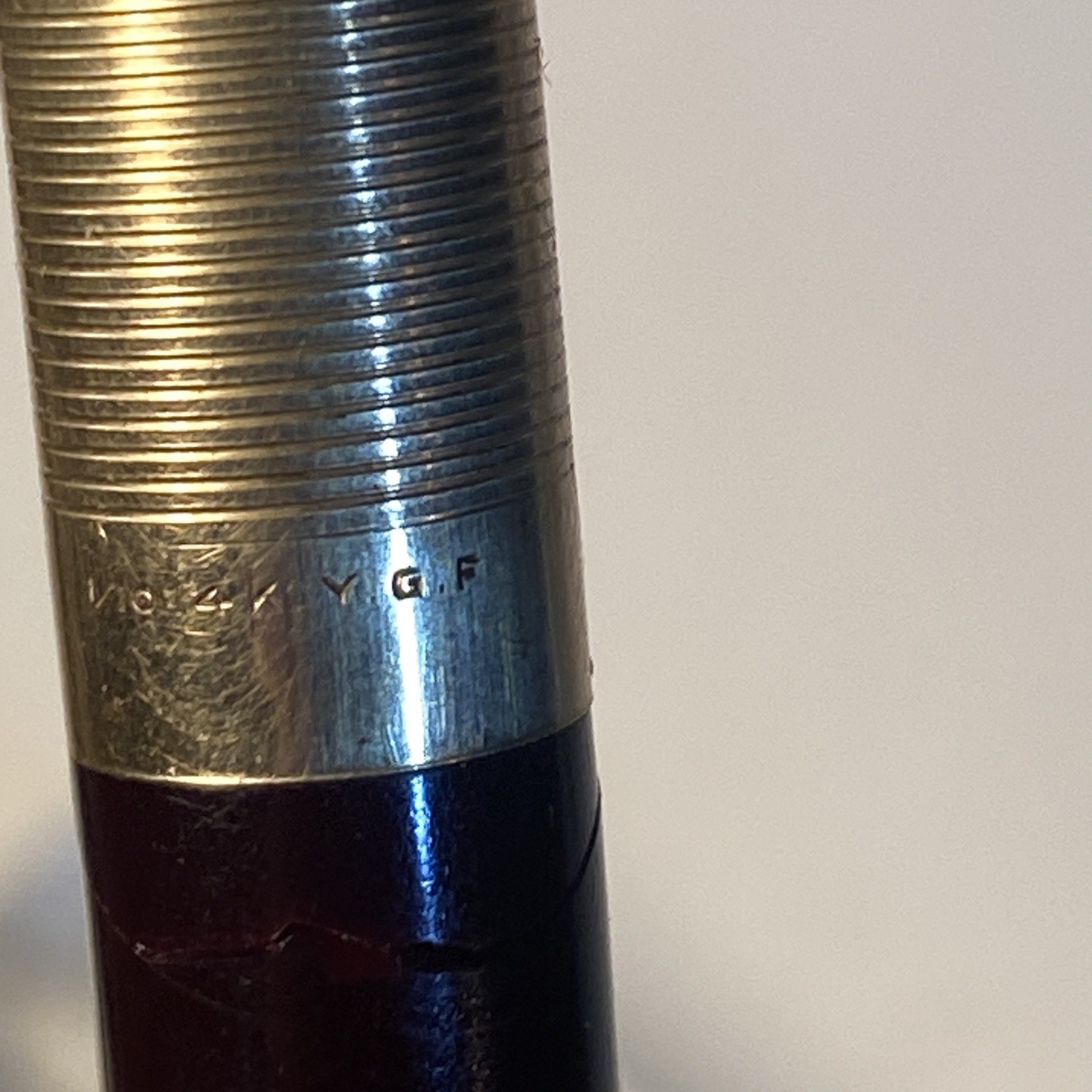 Eversharp Skyline Burgundy Mechanical Pencil 1/10 14 K.Y.G.F. Vintage 40s PARTS