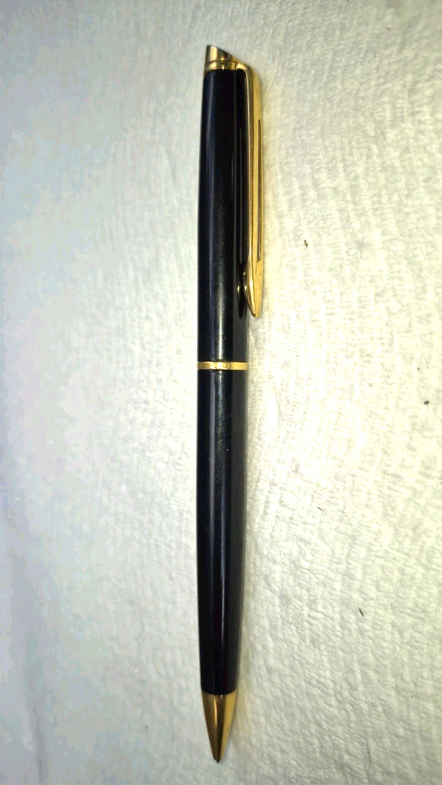 “WATERMAN * France” Black with Polished Brass Trim Working Mech Pencil
