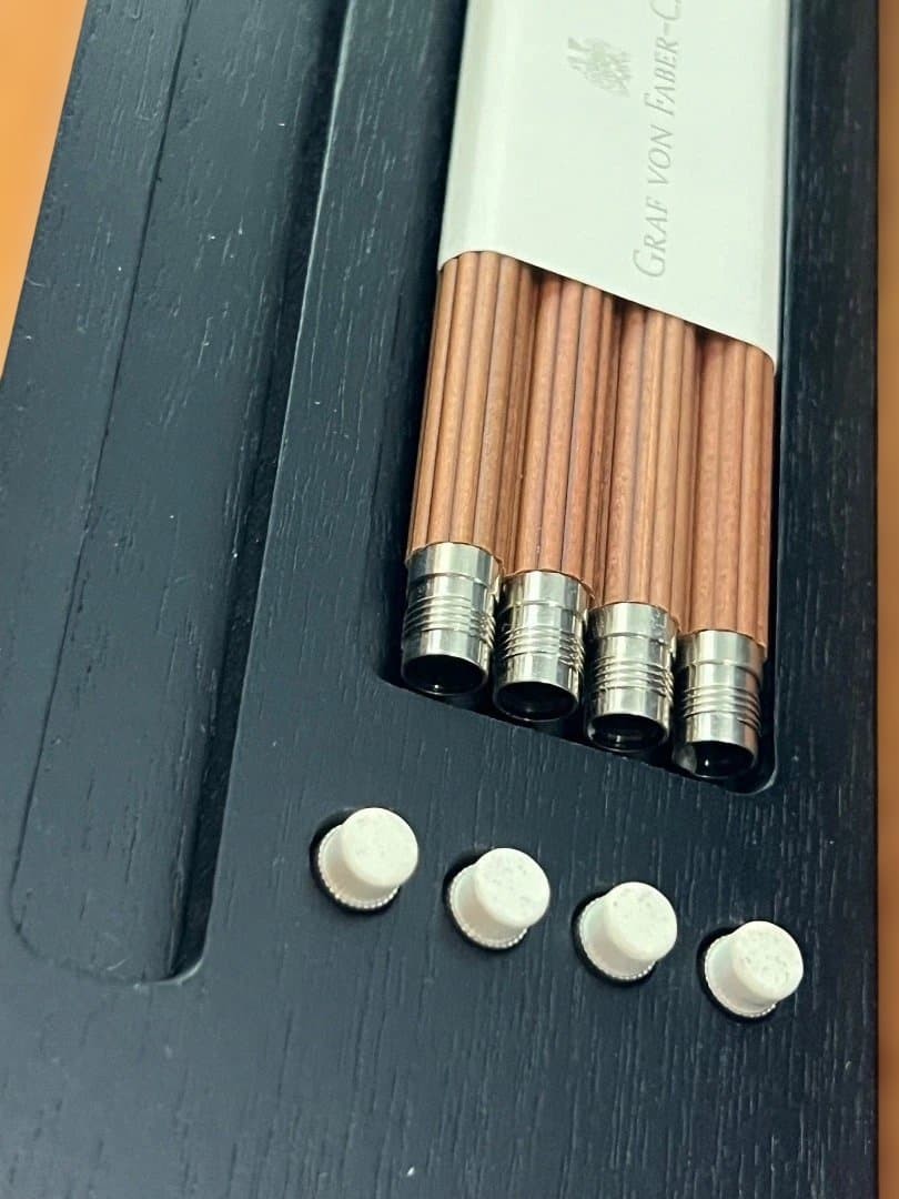 [925 Sterling Silver] Faber-Castell Perfect Pencil Desk Set (Kiwami)