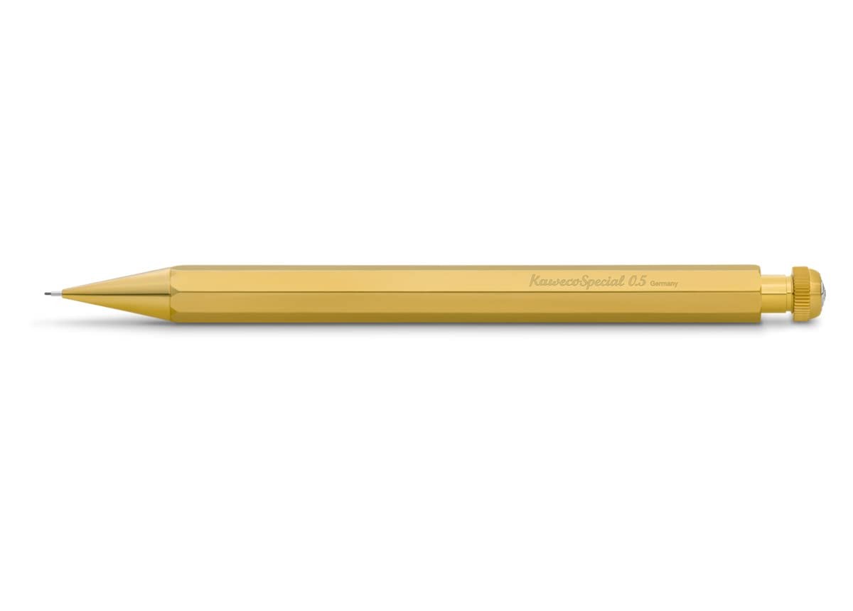 Kaweko Pencil Special Mechanical Pencil 0.5 Brass with Eraser