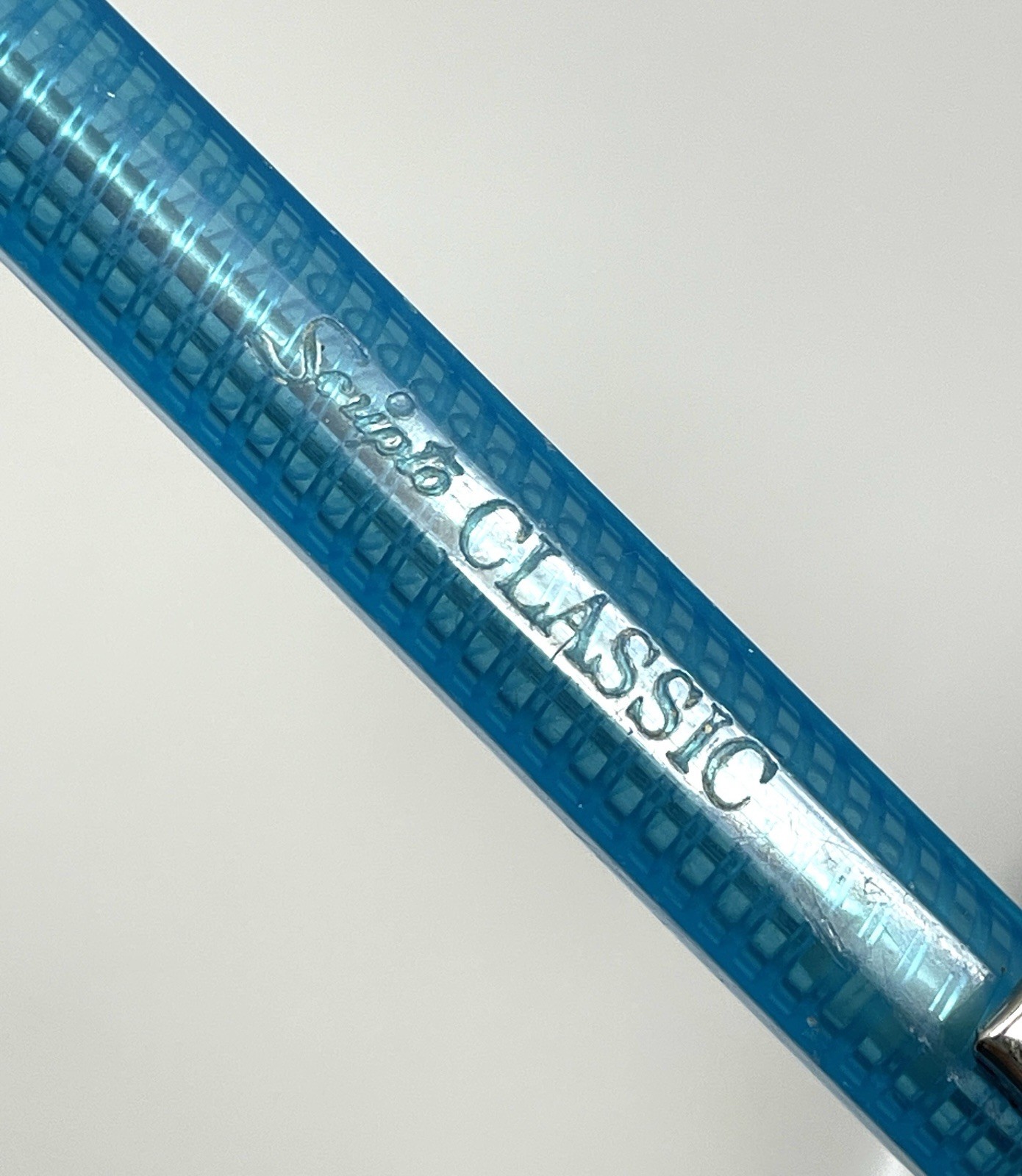Vintage Scripto Classic Blue Translucent Mechanical Pencil Continuous Twist