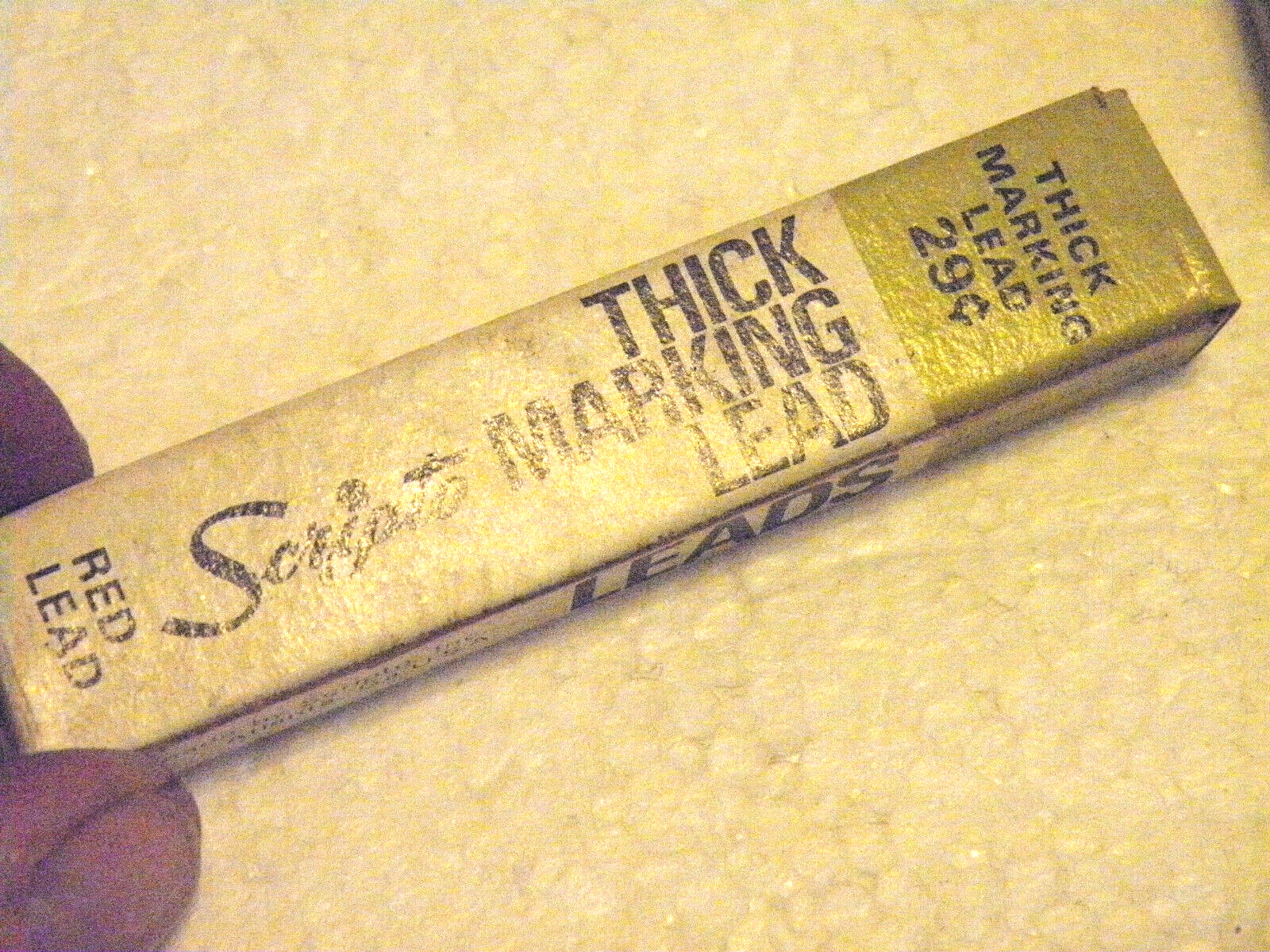 Vntg 12 Pkgs Scripto G920 All-Surface Thick Marking Lead – 31 Black 8 Red Leads
