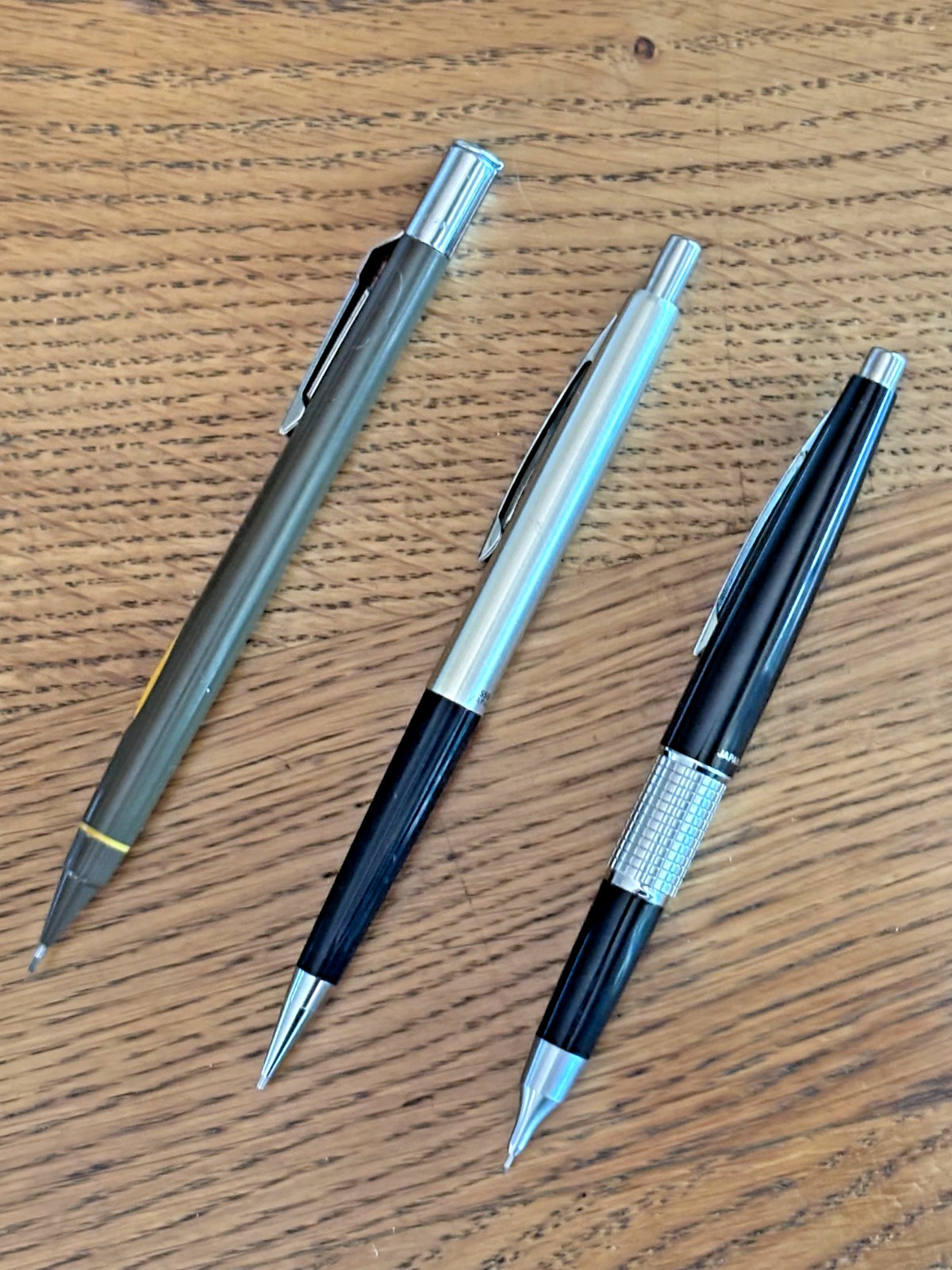 Vintage Pentel 5 & 0.9 Mechanical Pencil Lot 3 Made in Japan Drafting