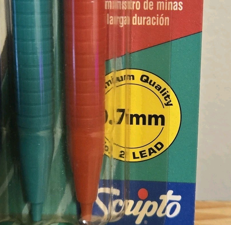 Vintage 2000 SCRIPTO Multicolor Preium Lead Mechanical Pencils .7mm B5009M