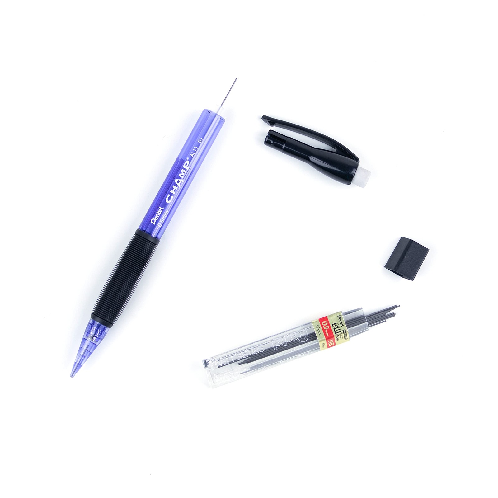Pentel Champ Mechanical Pencils Pack of 12 Ergonomic Grip Multi-Purpose Use