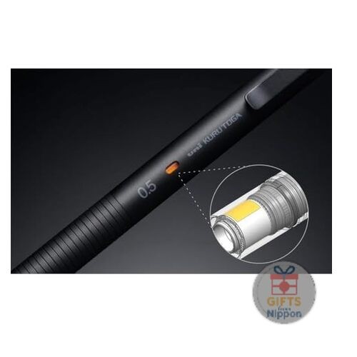 Mitsubishi Pencil Kurutoga Metal Mechanical Pencil 0.5mm Phantom Gray New