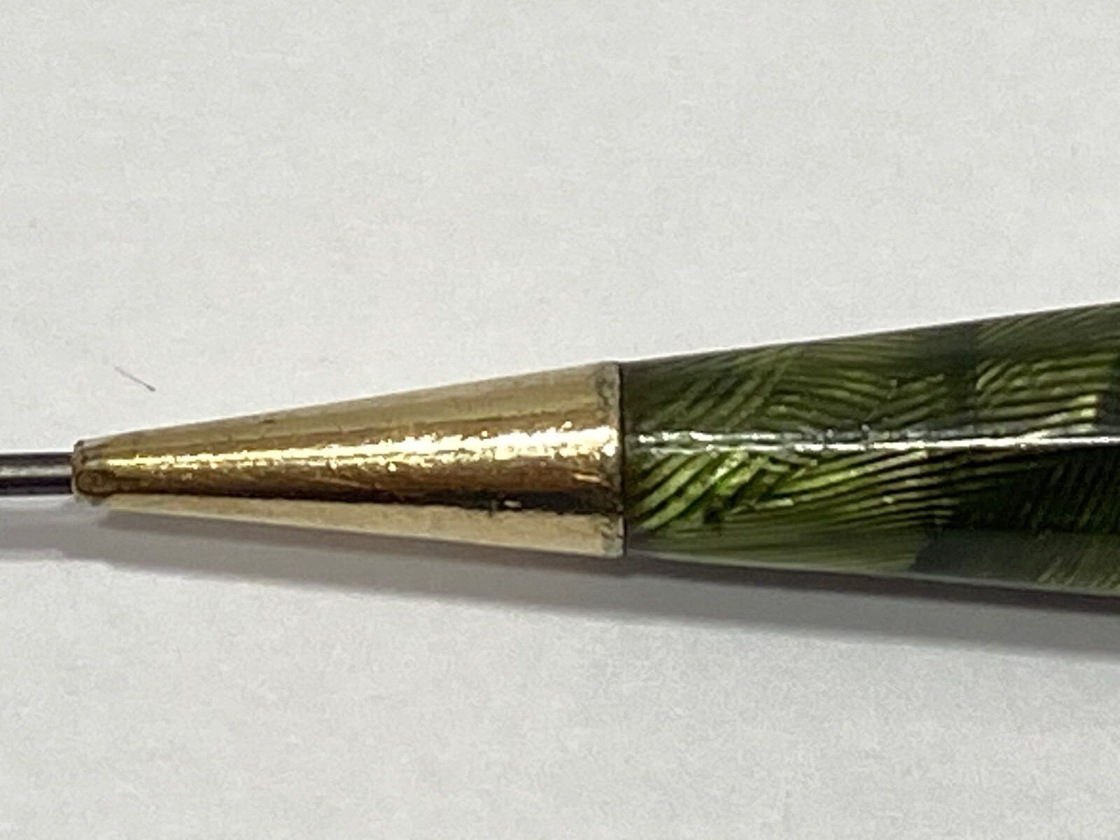 EVERSHARP DORIC GREEN SHELL GOLD EMBLEM SMALL PENCIL SQUARE LEADS