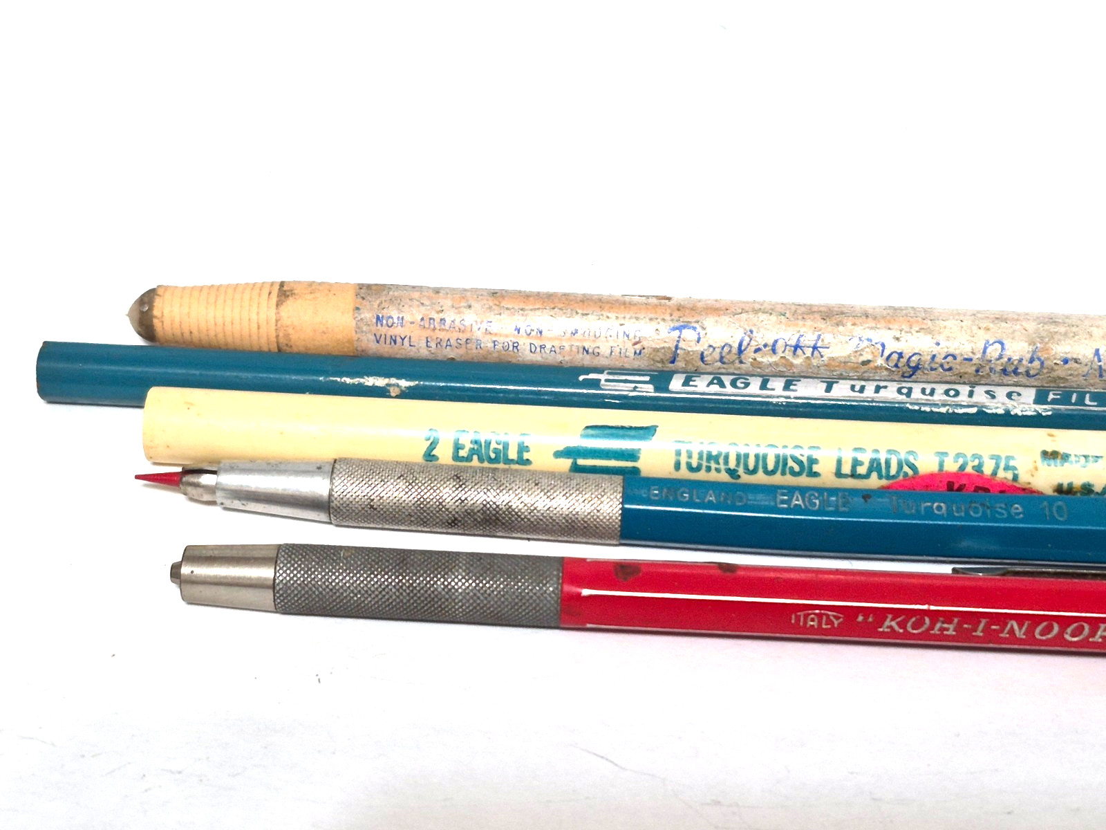 Vintage Drafting Pencils – Koh-I-Noor, Adapto, Italy, -Eagle-England, Filmograph