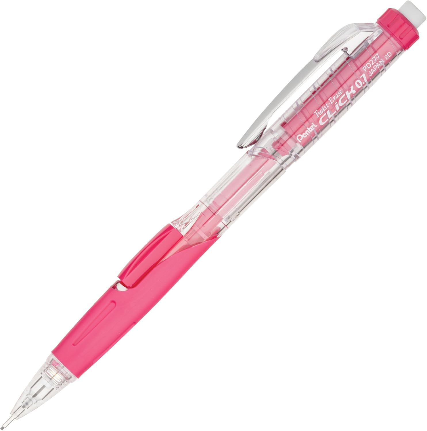 Twist-Erase Click Mechanical Pencil (0.7Mm) Assorted Pink Barrel Colors, Color M