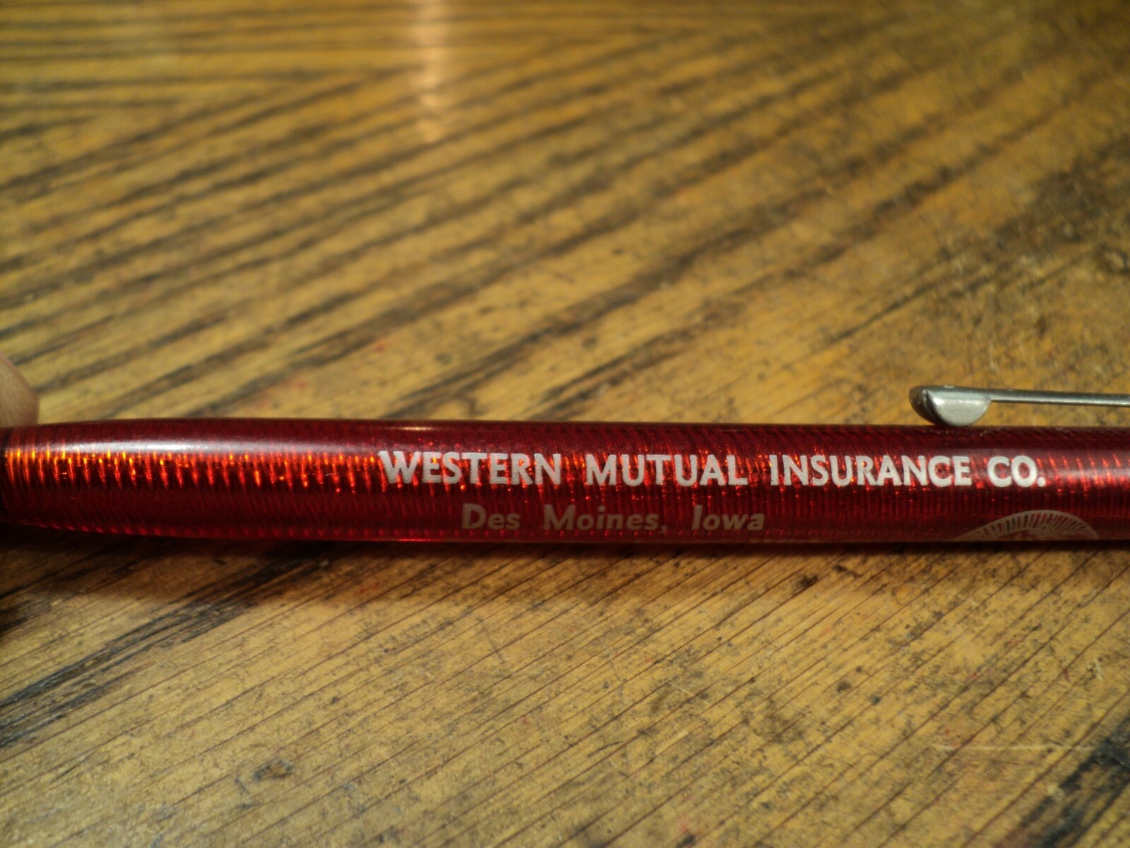 Vintage Scripto Mechanical Pencil Western Mutual Insurance Co Des Moines Iowa