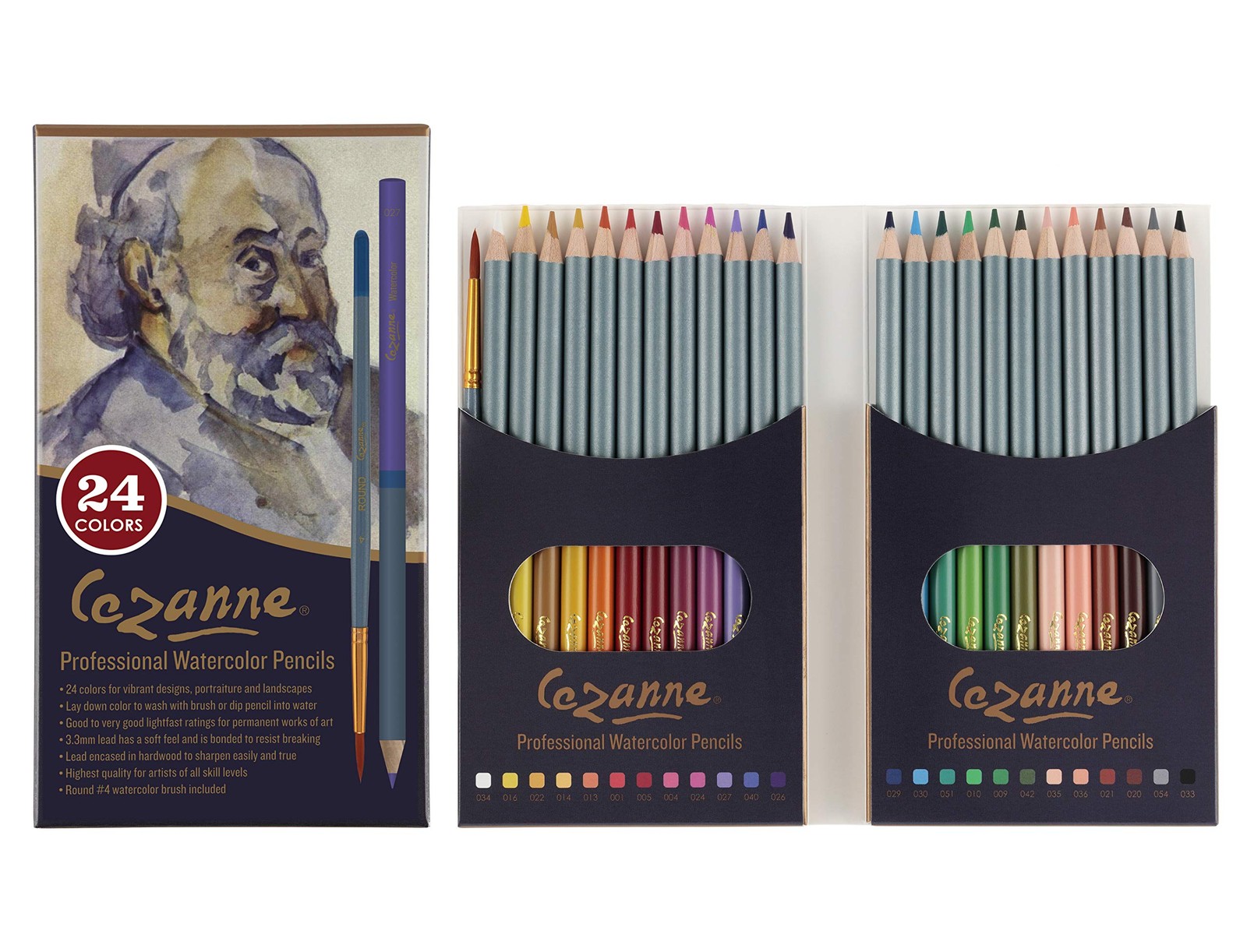 Creative Mark Cezanne Watercolor Pencil Set 24 Count (Pack of 1), Multicolor