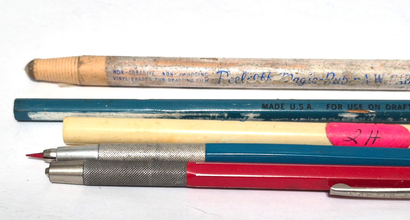 Vintage Drafting Pencils – Koh-I-Noor, Adapto, Italy, -Eagle-England, Filmograph