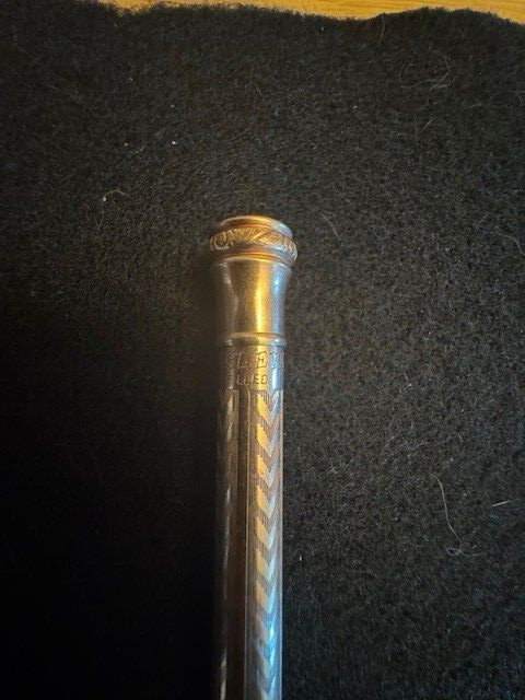Vintage Wahl EverSharp Gold Filled Twist Mechanical Pencil Cascading Pattern-4″