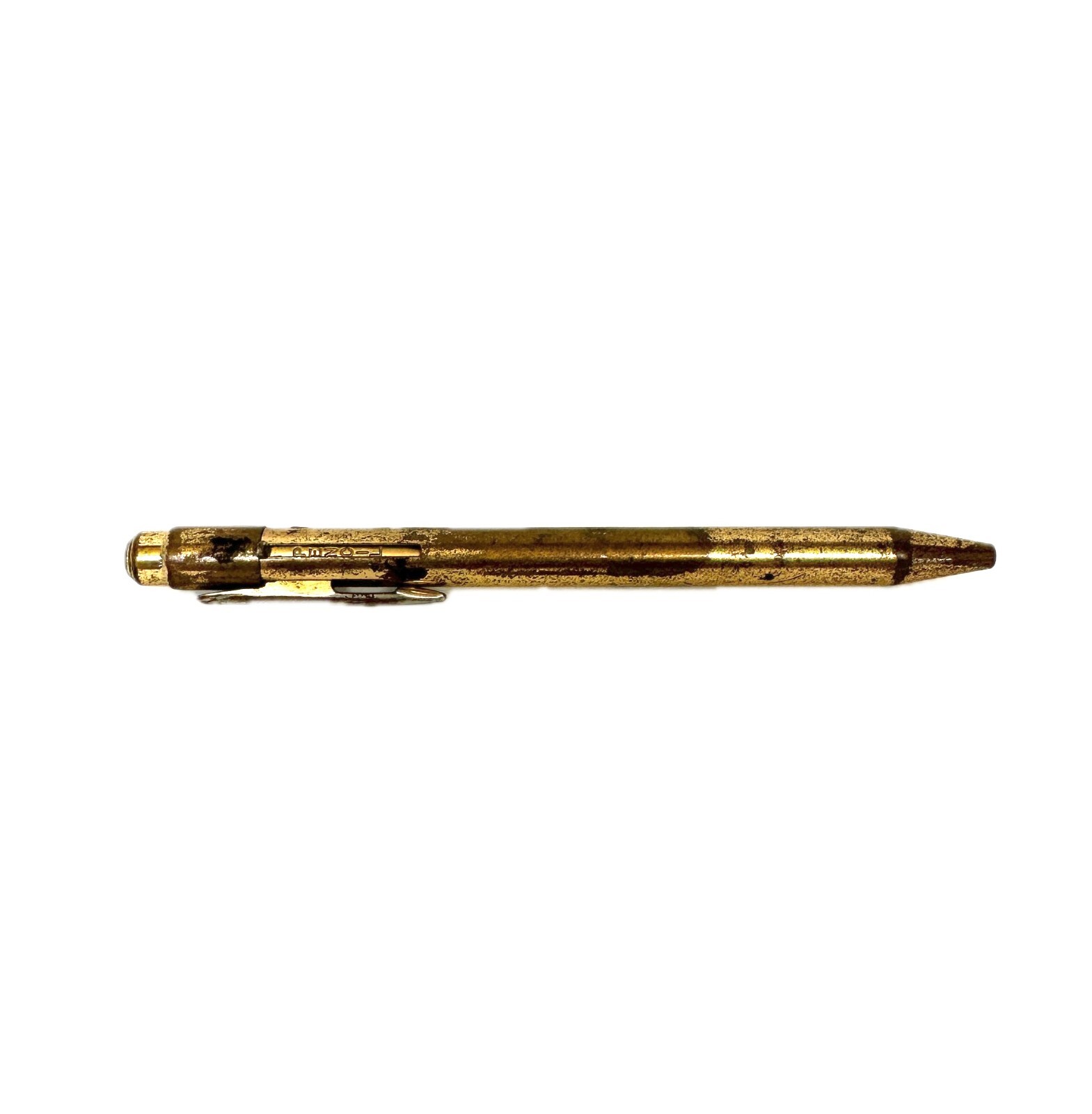 Vintage Robert Murray Brass Tone Mechanical Pencil Ballpoint Pen Dual Combo USA