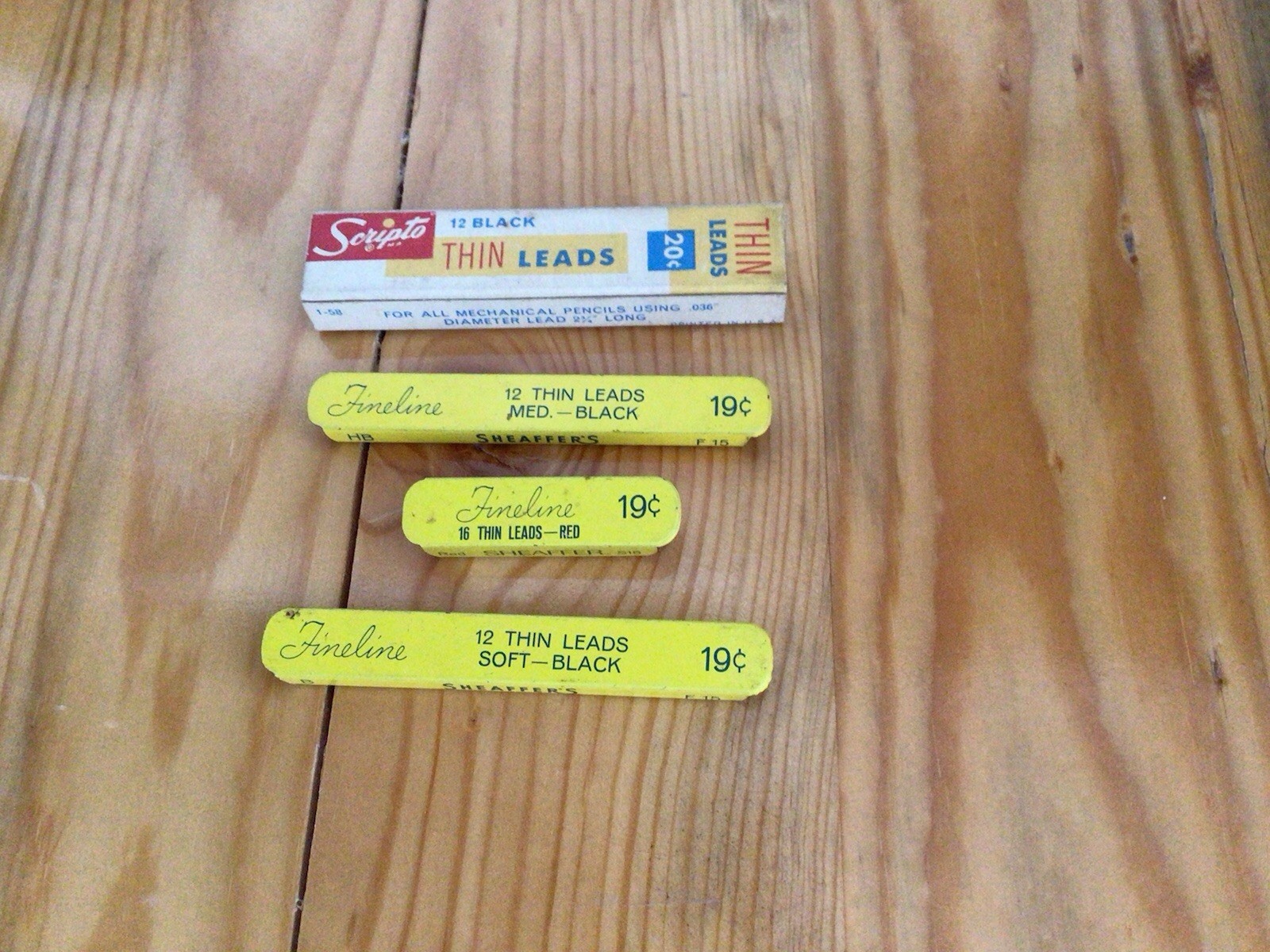 Vintage Estate Scripto & Sheaffers Fineline Thin Pencil Leads