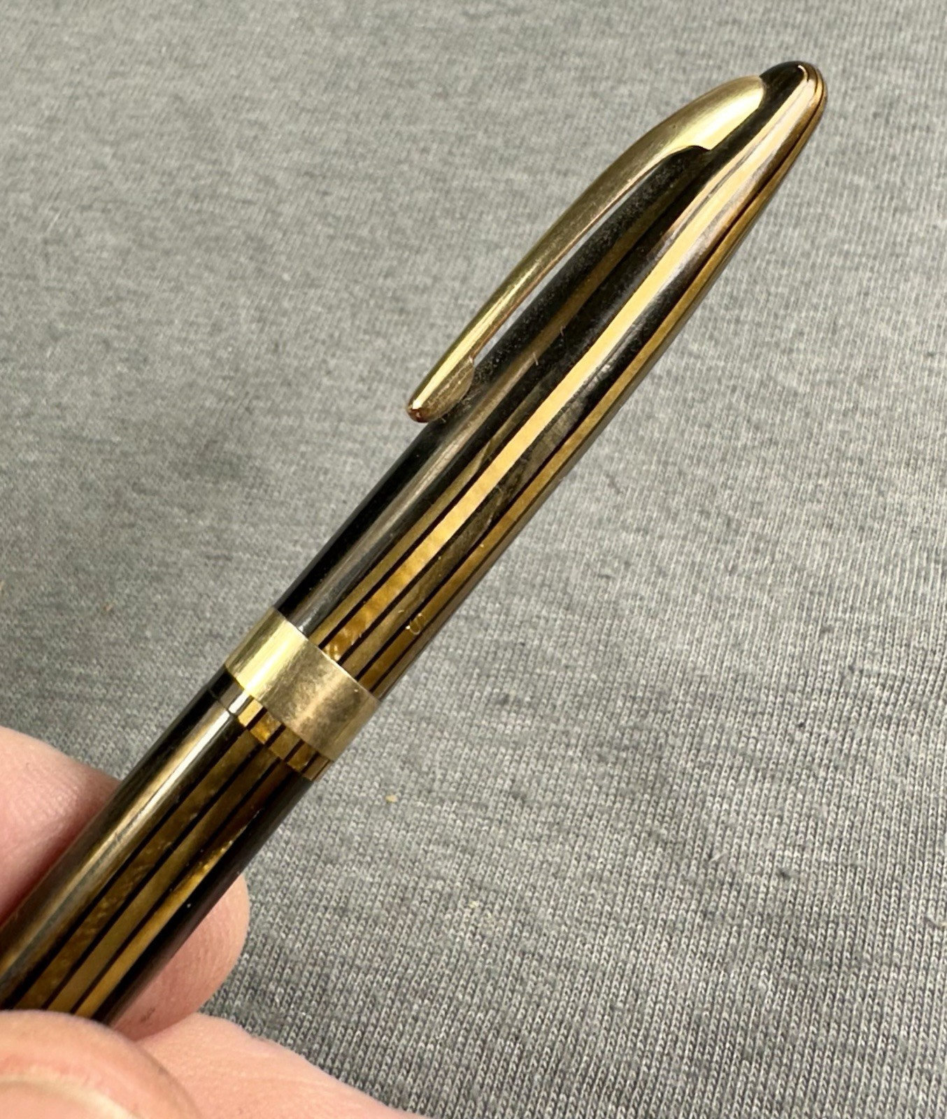 Sheaffer 400 Statesman Pencil Brown & Gold Striated Striped 0.9mm 1940’s USA