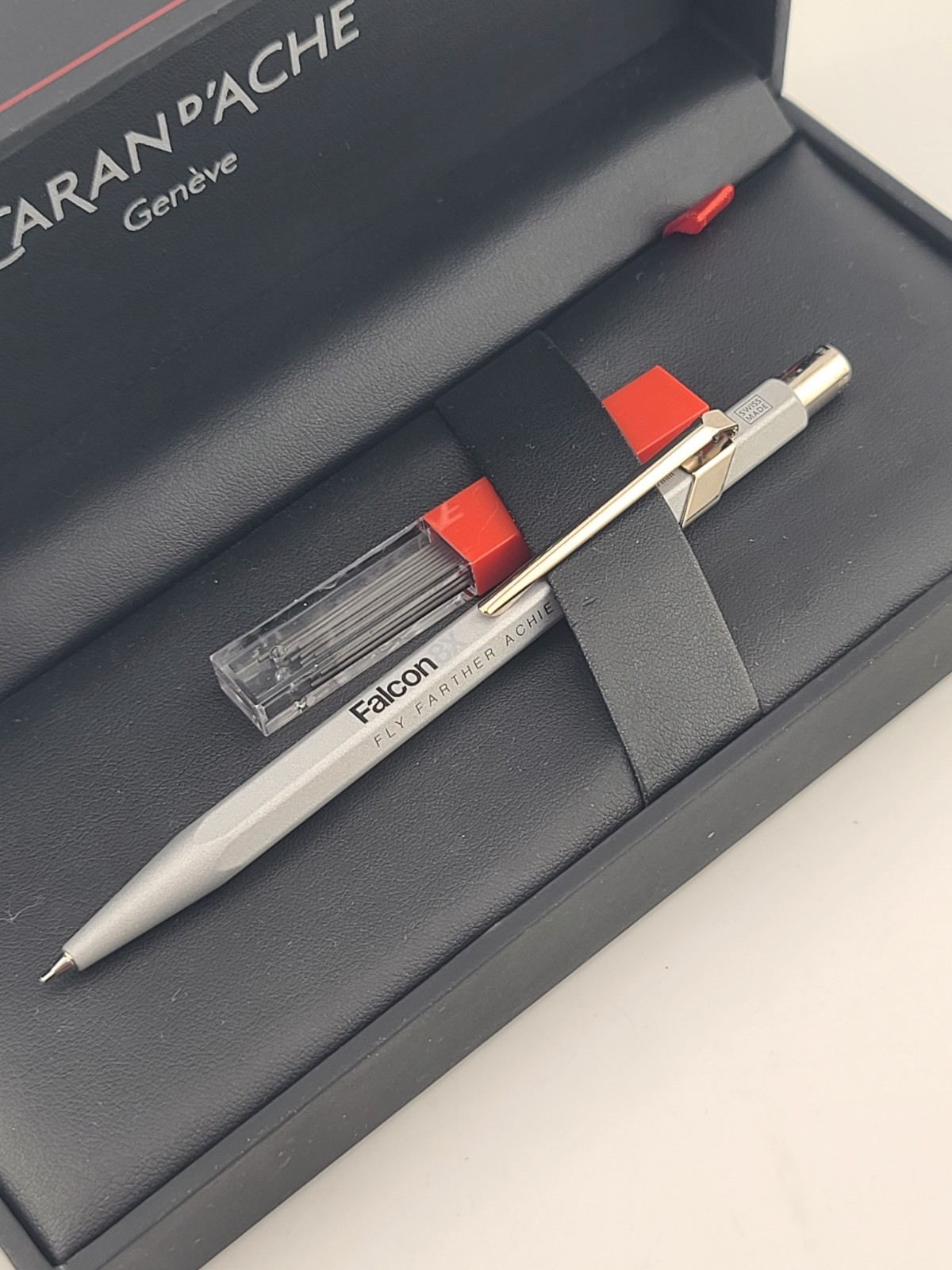Vintage Caran D’Ache Falcon 8x Mechanical Pencil In Original Box. Unused.