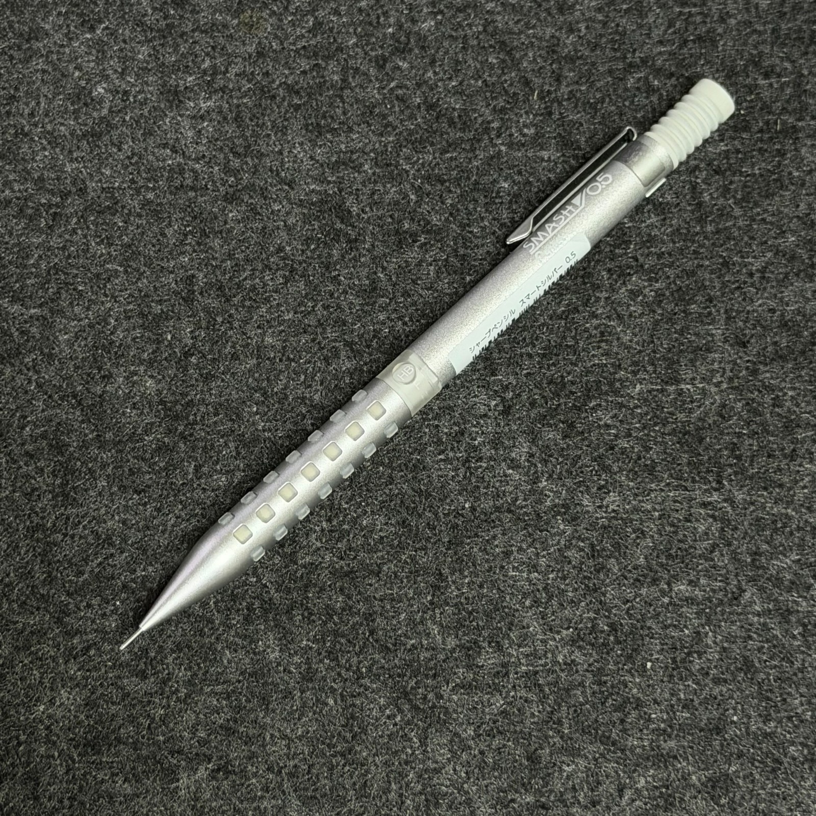 Pentel Smash Smashworks Limited Smart Silver 0.5mm Q1005-PL7 Pencil Clear Grip