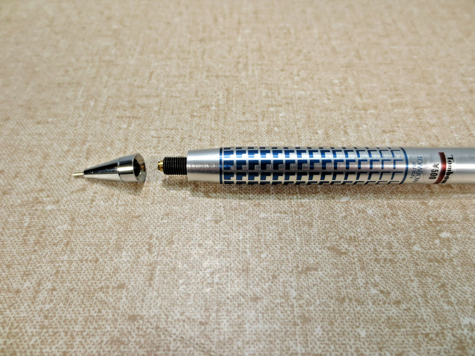 Vintage TOMBOW MONO Mechanical Pencil .5mm Lead Sticker Made Japan Graph Blue