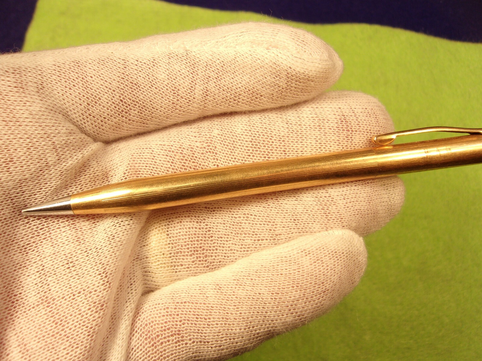 EXCELLENT OLDER VTG ROSE GOLD FILLED “CROSS” MECHANICAL PENCIL “WAM” MONOGRAM
