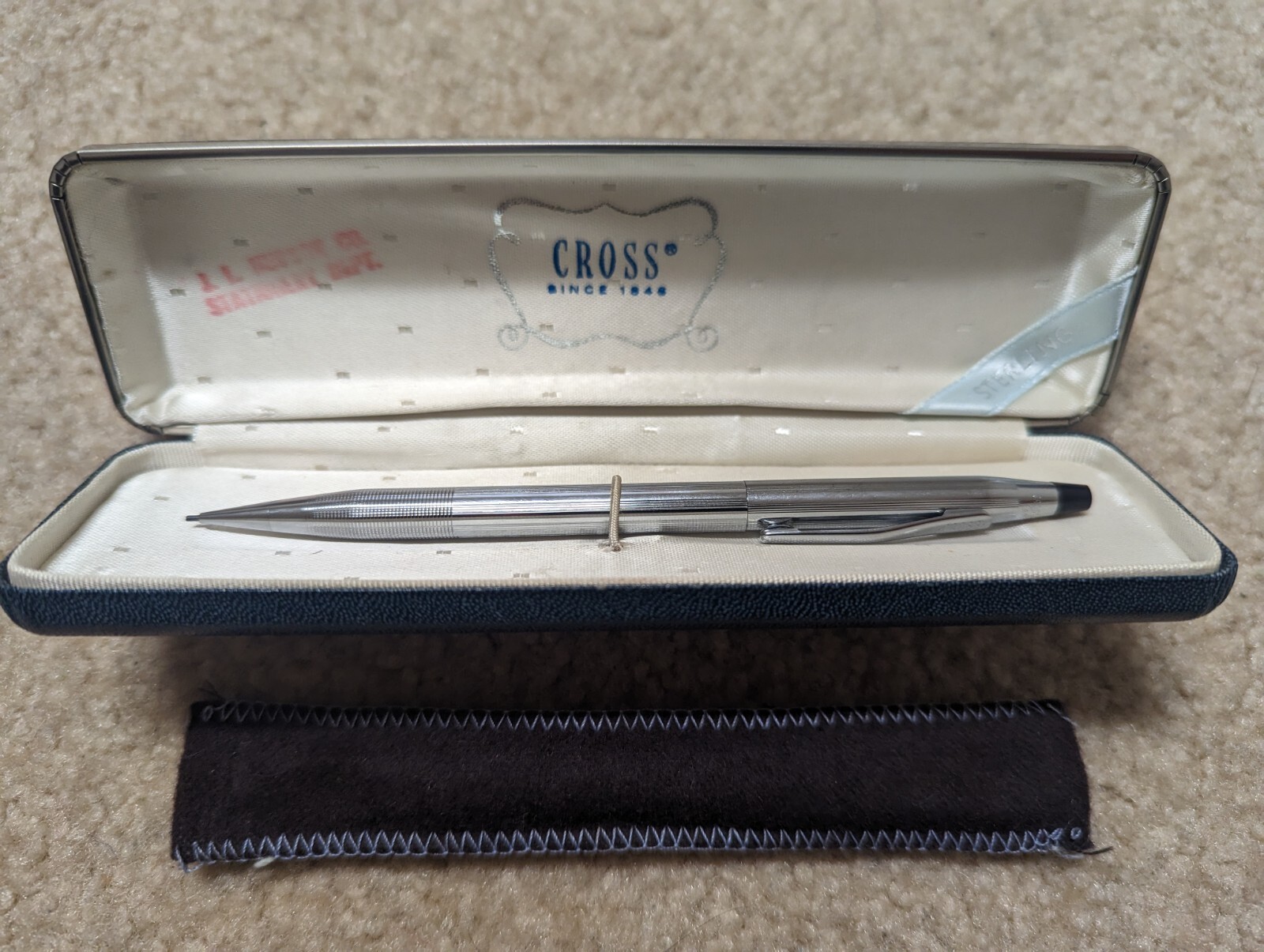 VTG Cross Century Sterling Silver Mechanical Pencil w/Box