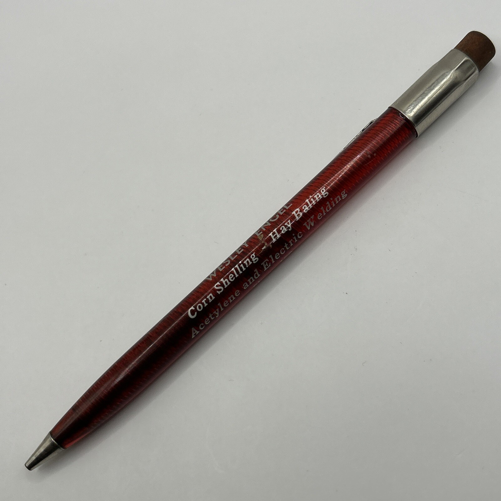 VTG Scripto Mechanical Pencil WESLEY ENGEL Friend, NE Corn Shelling Hay Baling