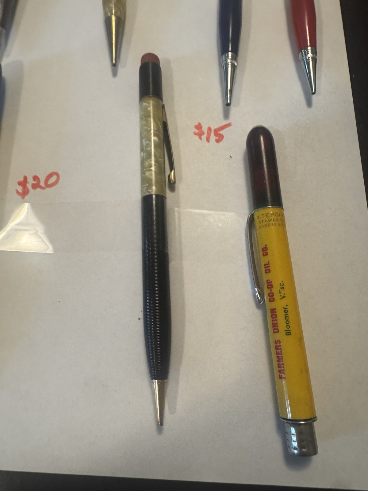 Lot of 27 Vintage Mechanical Pencils – Advertising, Sheaffers, Ritepoint, Etc